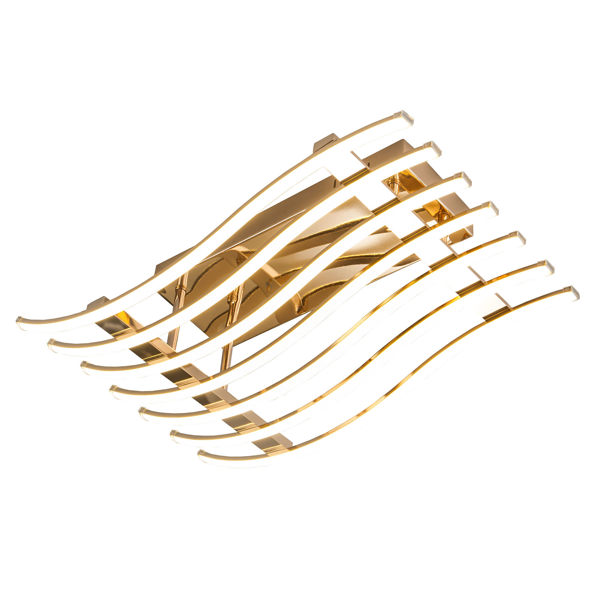 Изображение товара Люстра потолочная светодиодная Avery 90091/7, 39 м², белый свет, цвет золото