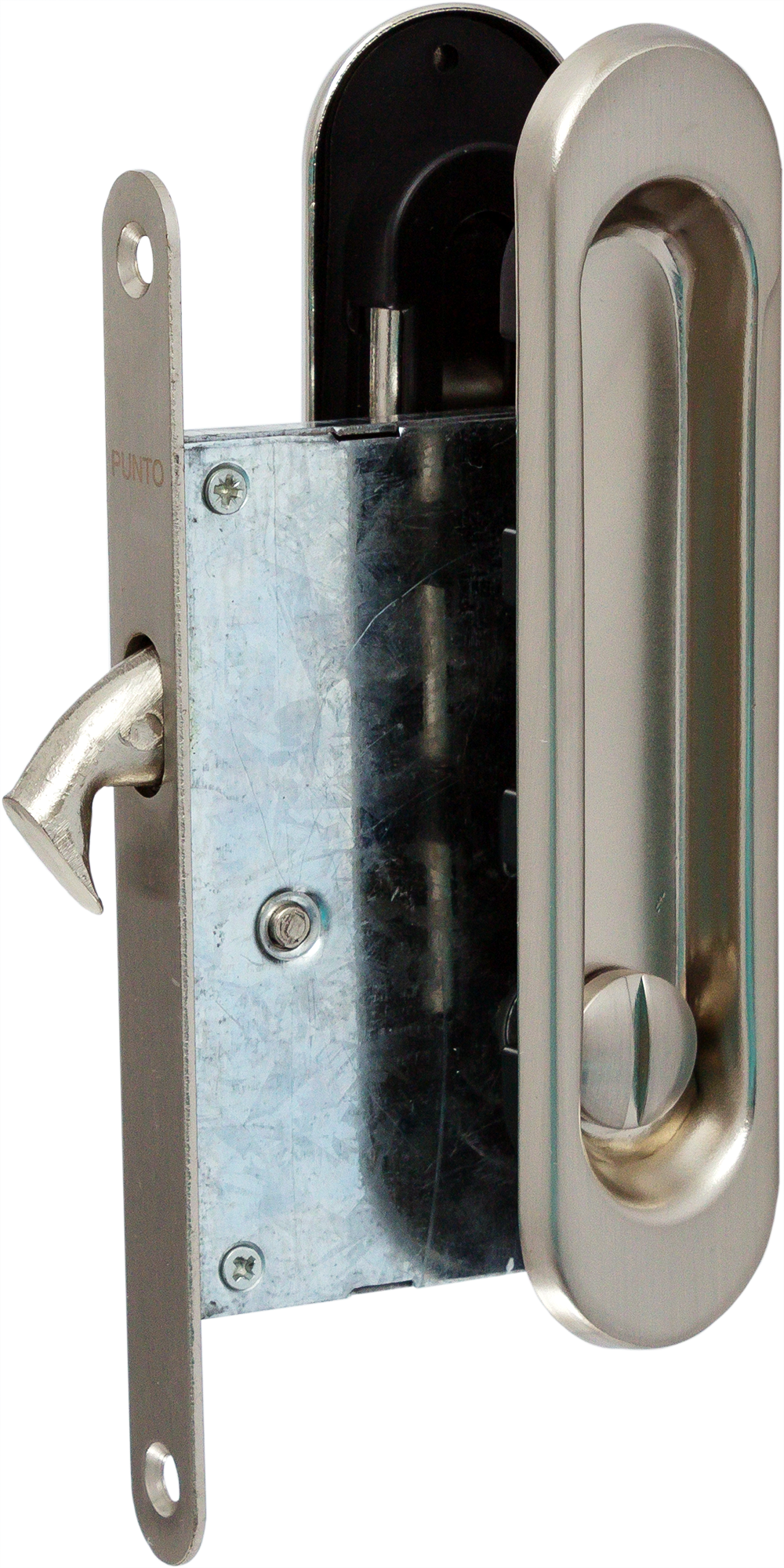 Набор ручек для раздвижной двери Punto Soft LINE SL-011 никель
