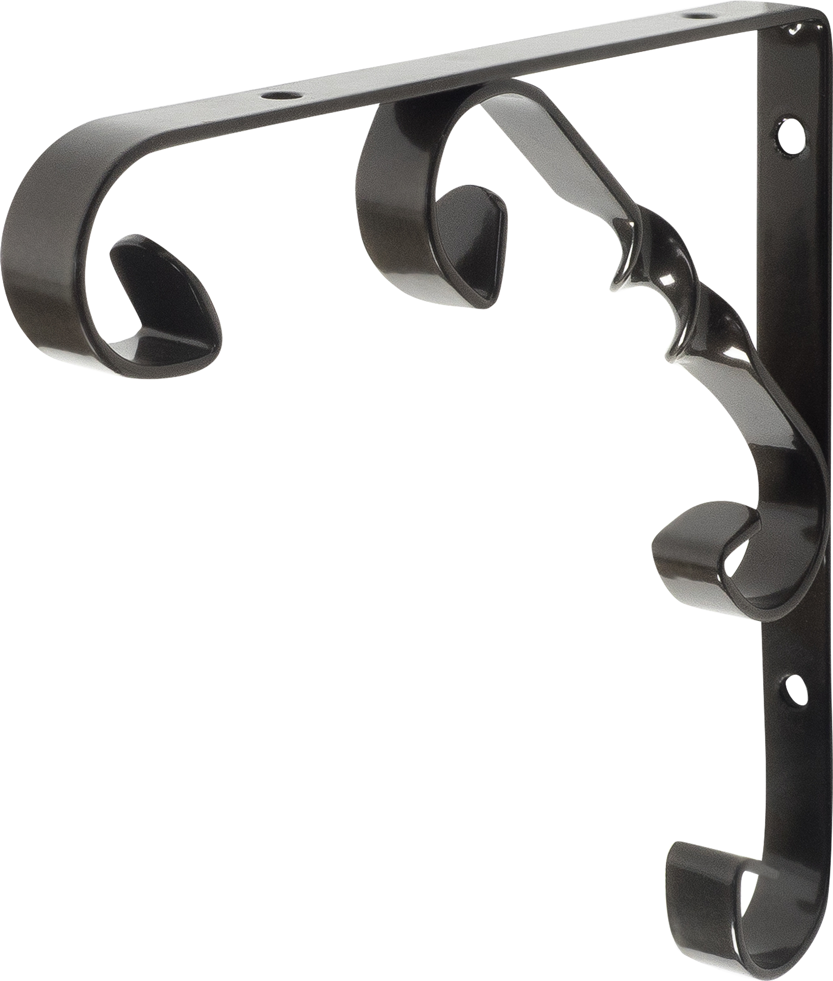 Изображение товара Кронштейн для полки Larvij Орнамент 15x15 см, нагрузка 18 кг, бронза