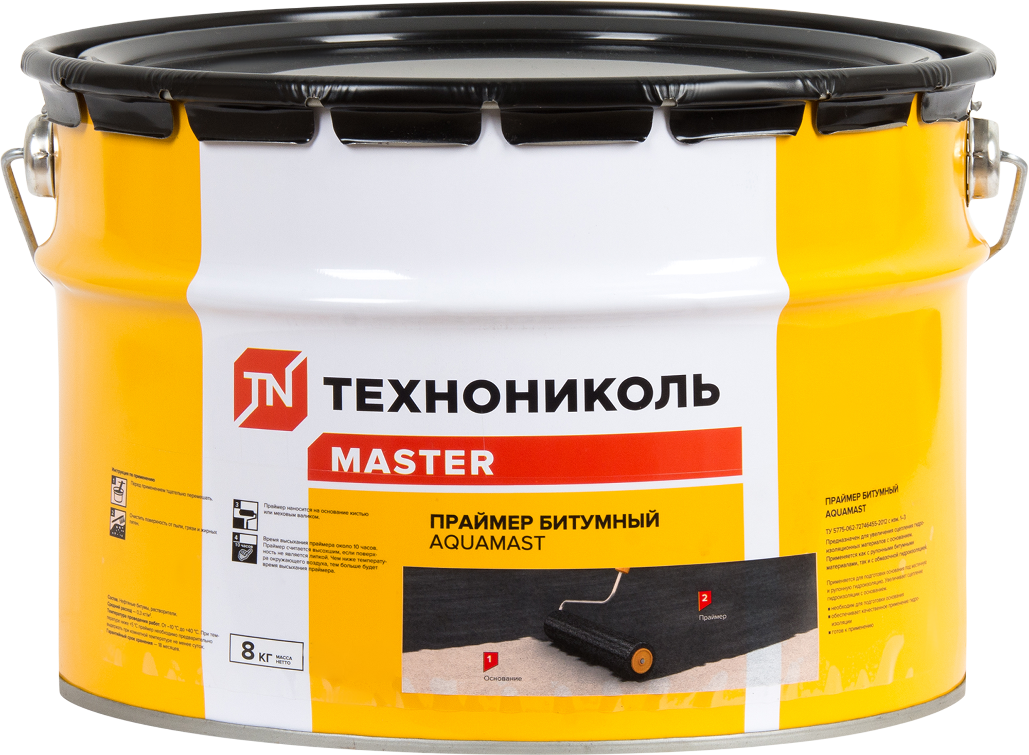 Праймер битумный Технониколь AquaMast 8 кг 10 л