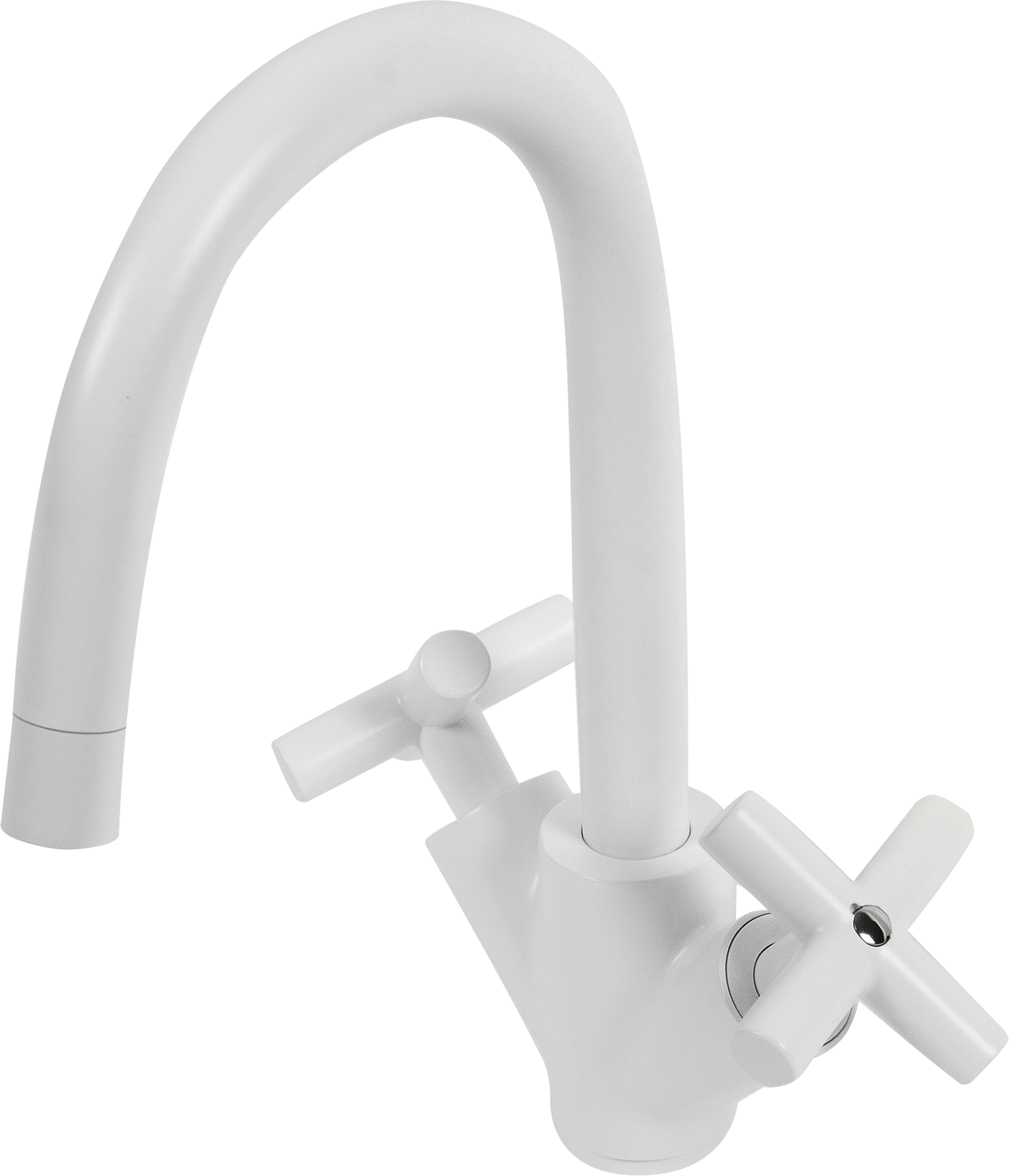 Изображение товара Смеситель для раковины Sensea Nosu двухвентильный цвет белый