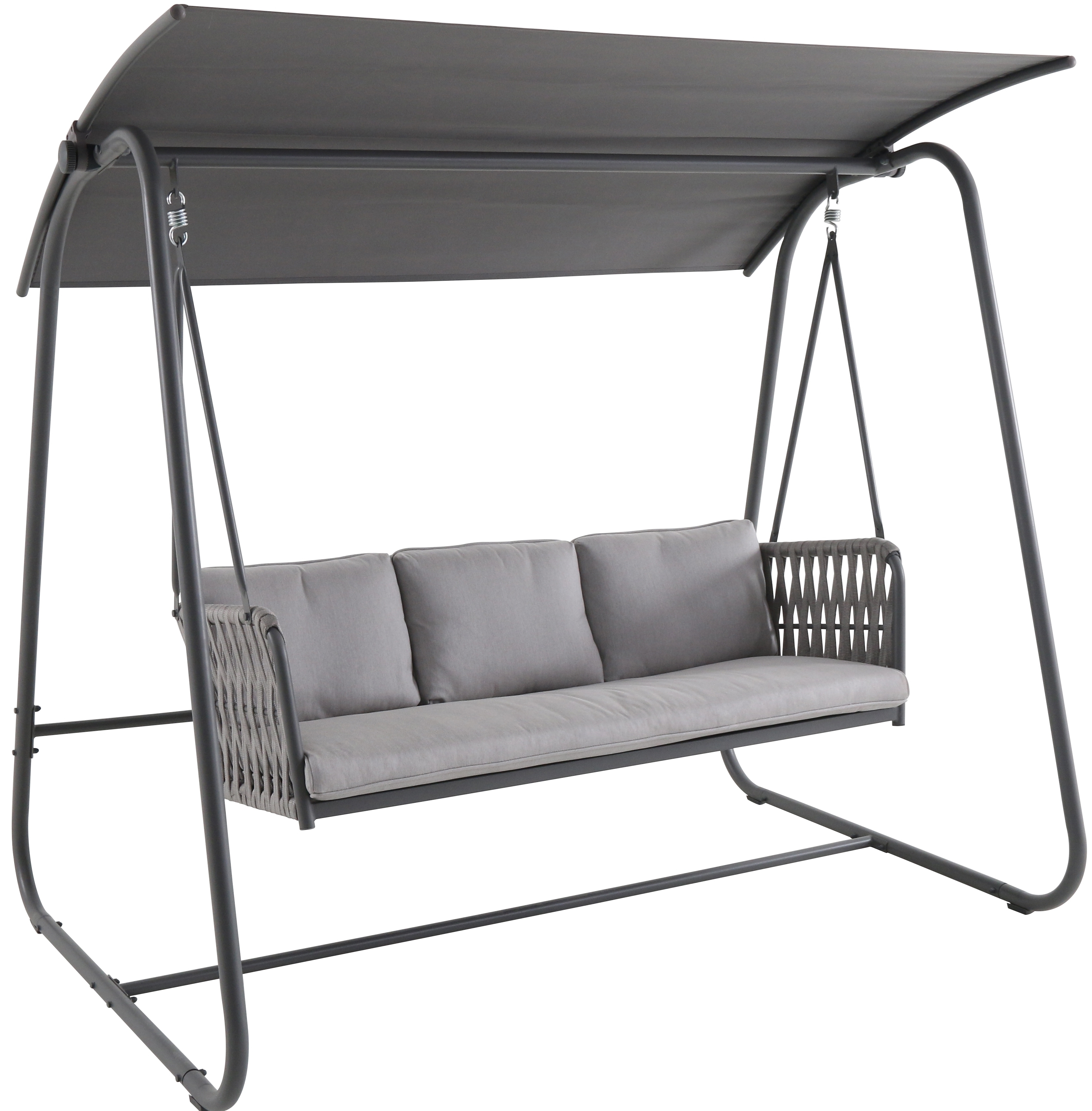 Изображение товара Качели садовые, 185х133х169 см, цвет серый