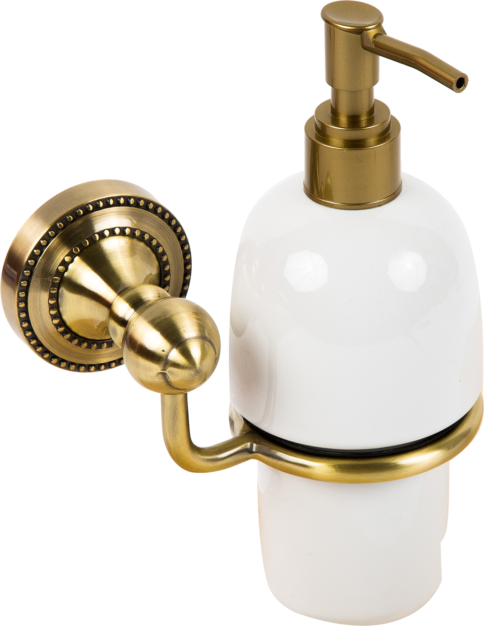 Изображение товара Дозатор подвесной для жидкого мыла Fixsen Antik керамика цвет бронза