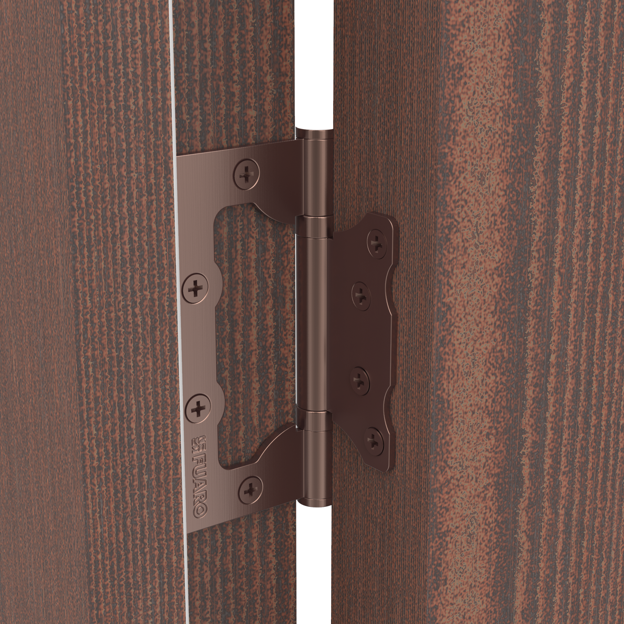 Петля без врезки N100500/2BB-AC/BL 100x75x2.5 мм сталь цвет античная медь - 7