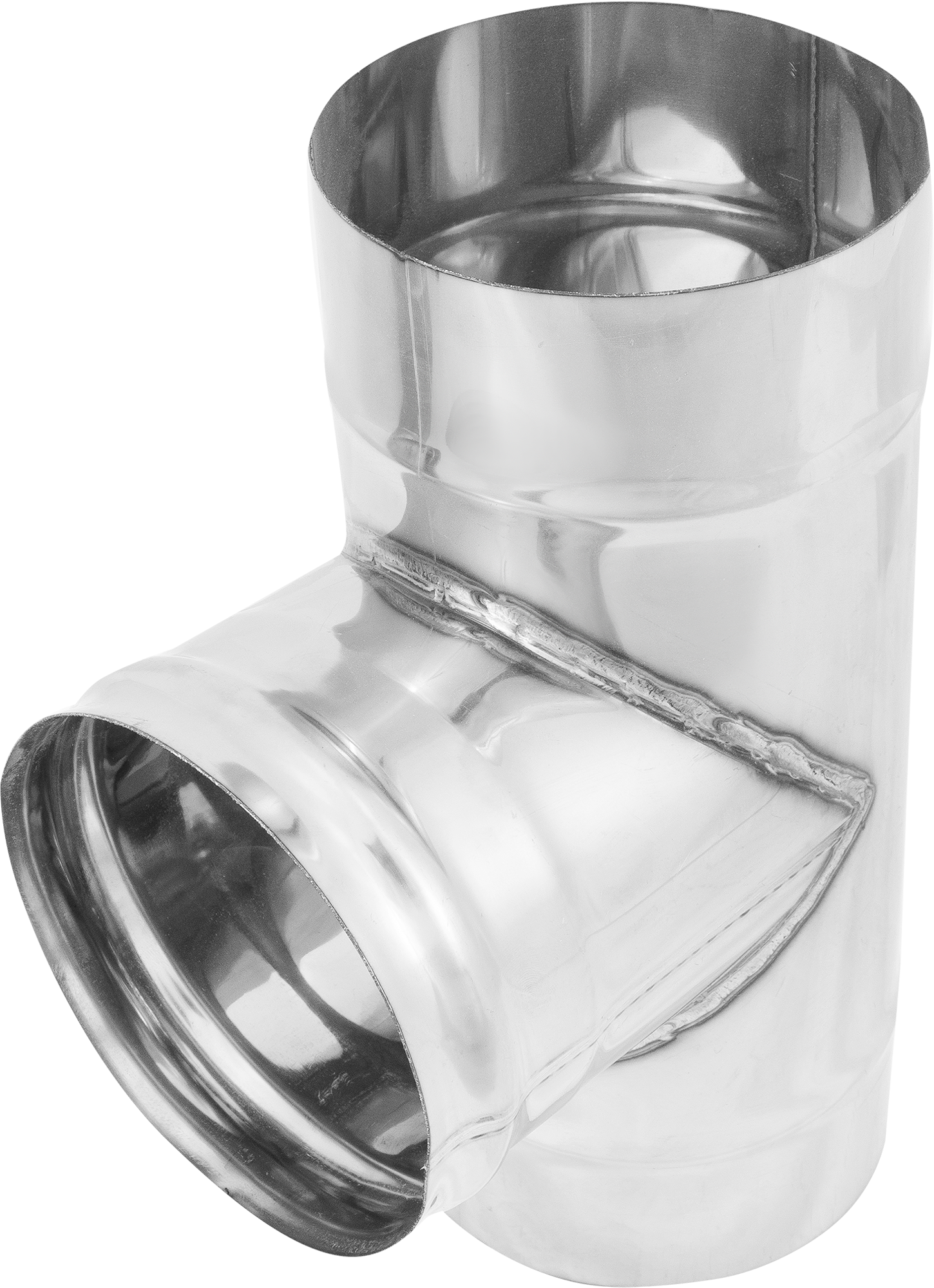 Изображение товара Тройник для дымохода Коракс D135 135 мм из нержавеющей стали 90 градусов 335 мм