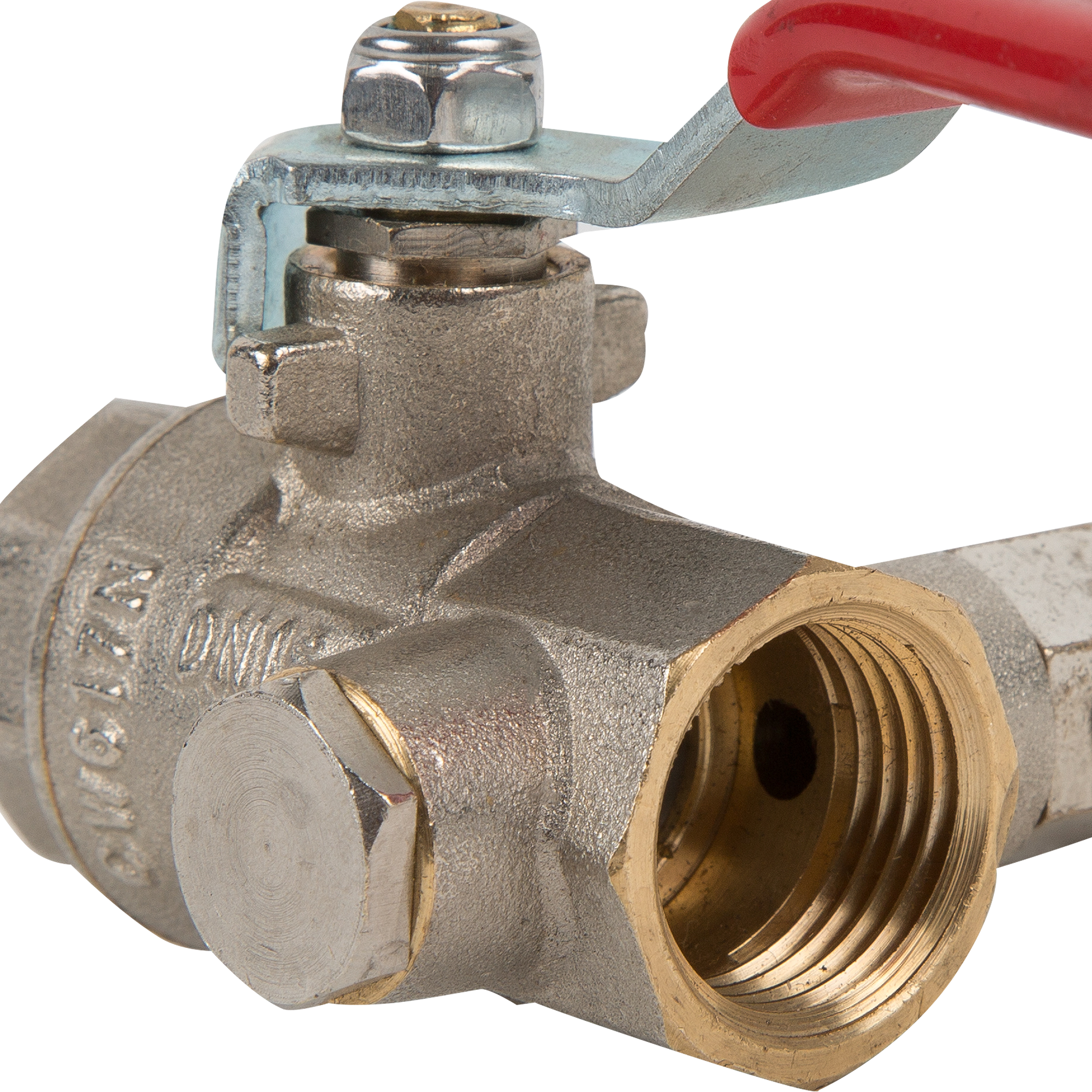 Кран шаровой прямой Valtec DN15 PN16 1/2" ВР латунь ручка флажок - 3