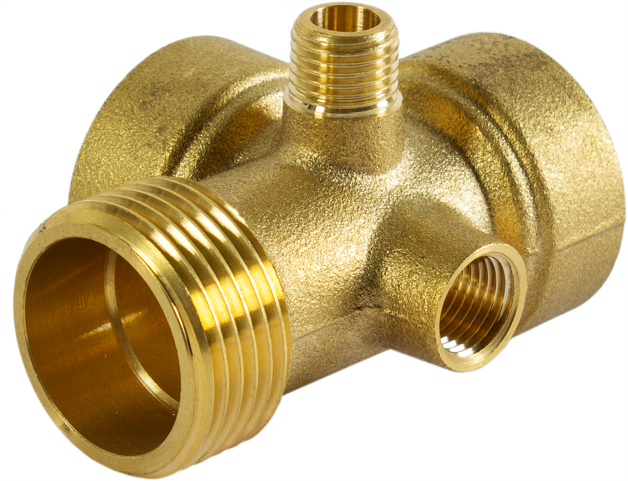 Изображение товара Штуцер 5-ти выводной Ростерм 1"x1/4" латунь для водопровода