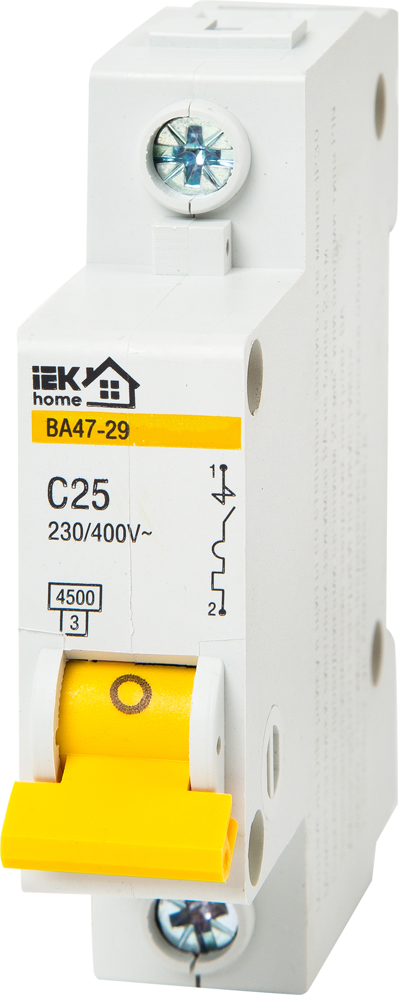 Изображение товара Автоматический выключатель IEK Home ВА47-29 1P C25 А 4.5 кА