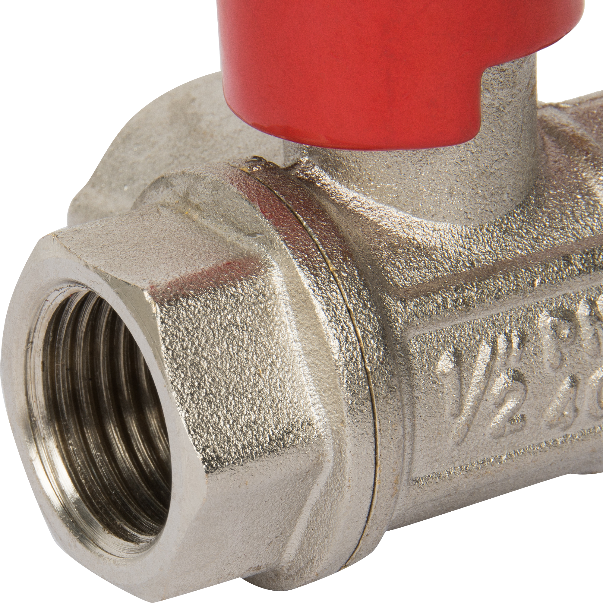 Кран трехходовой Т-образный Valtec DN16 PN40 1/2" ВР латунь ручка рычаг - 4