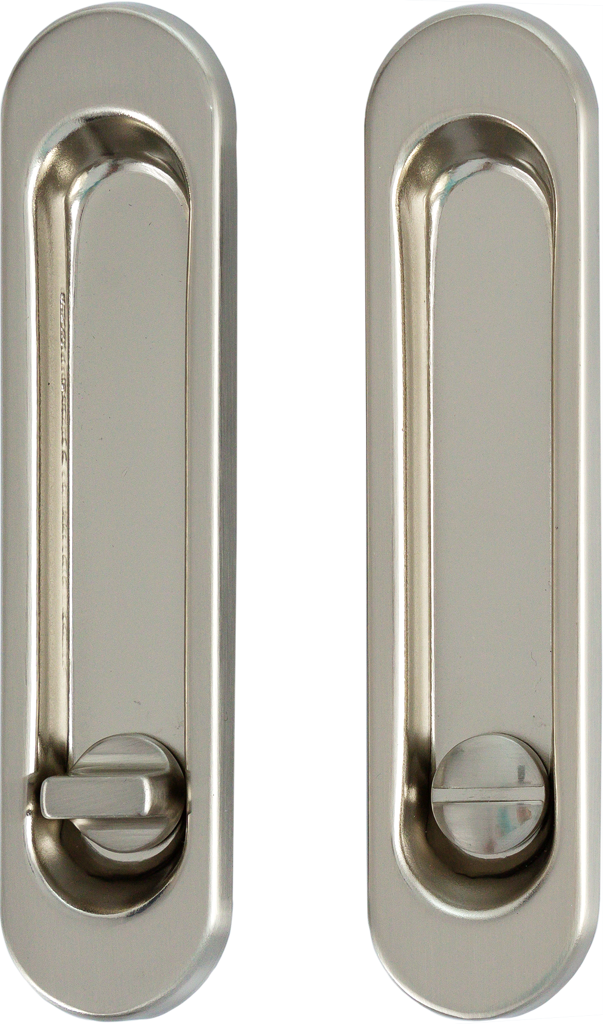 Набор ручек для раздвижной двери Punto Soft LINE SL-011 никель - 2