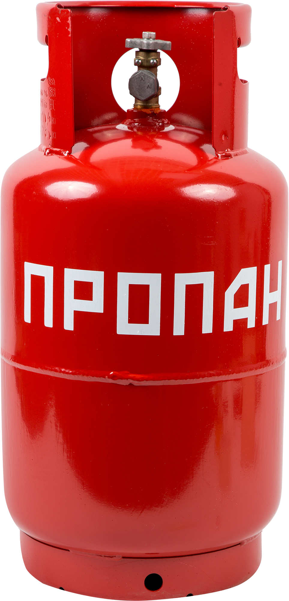 Газовый баллон пропановый 27 л НЗГА без предохранительного клапана с ВБ-2