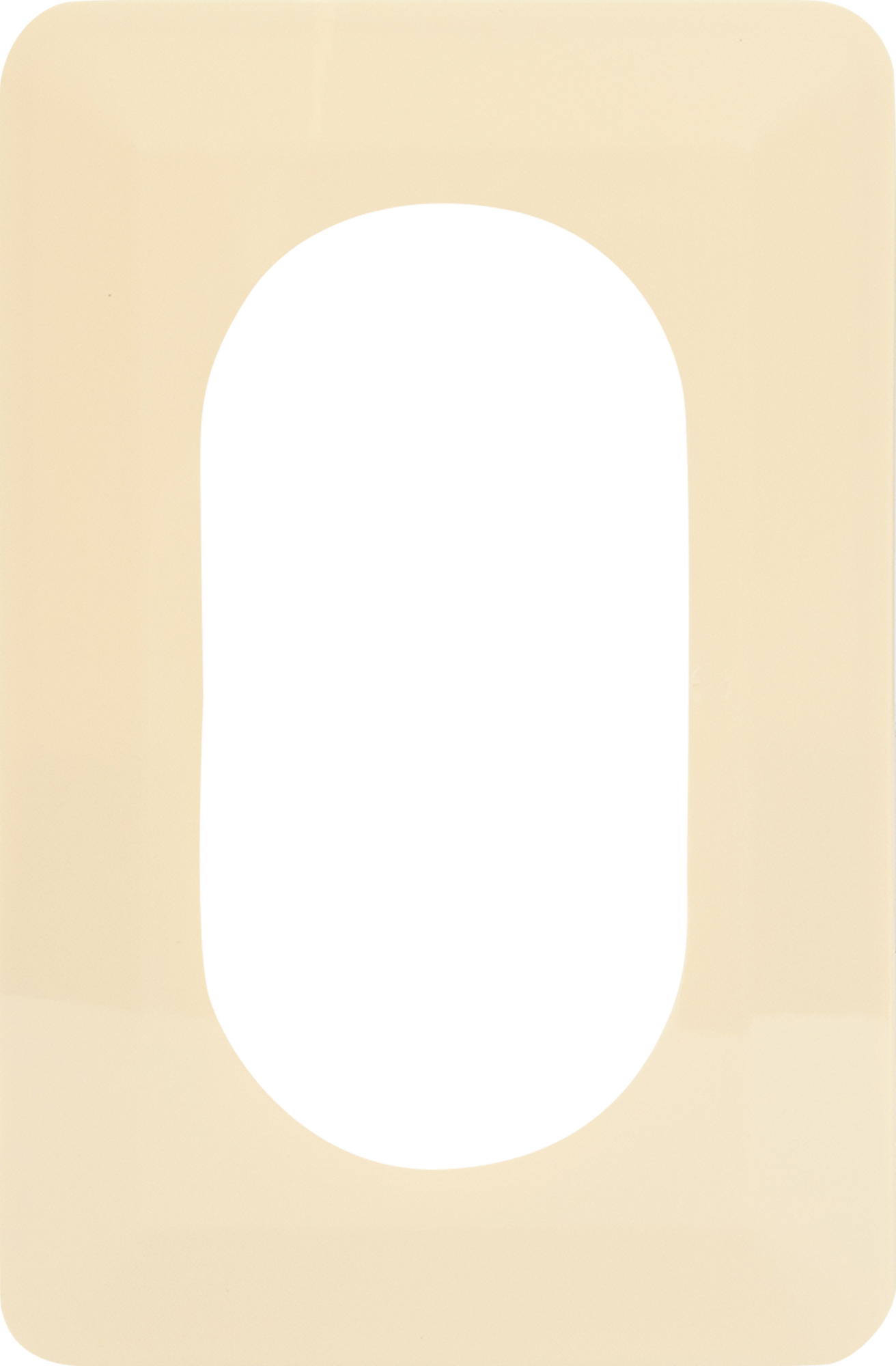 Накладка для розетки №2 2 поста цвет бежевый