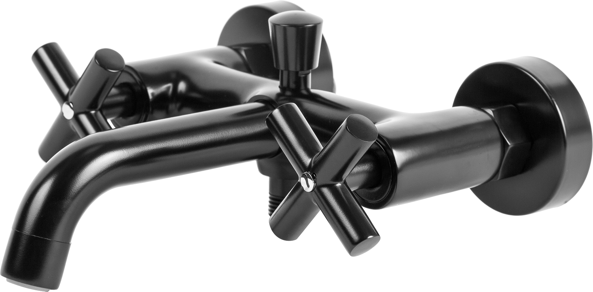 Изображение товара Смеситель для ванны и душа Sensea Nosu двухвентильный цвет чёрный