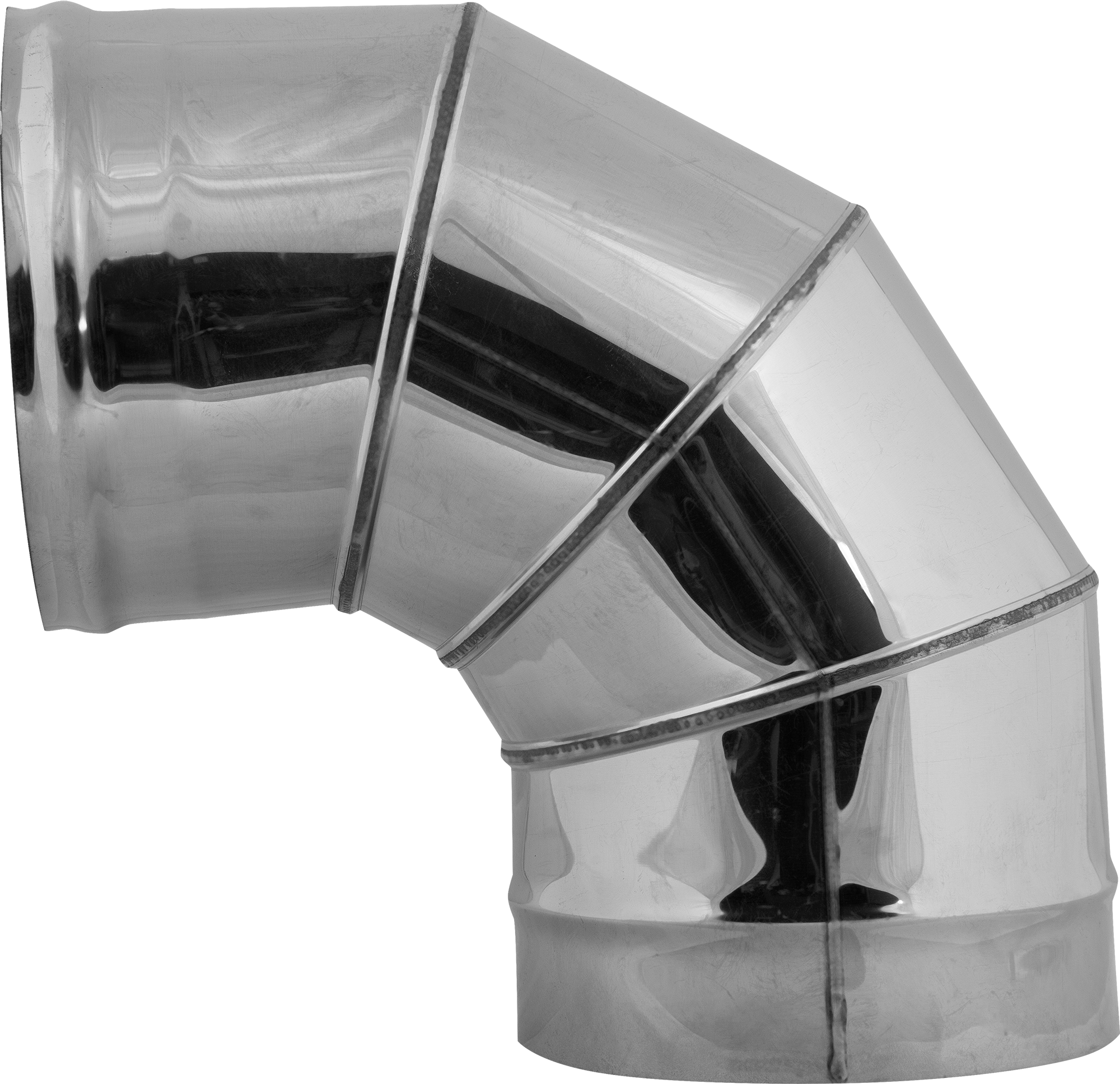 Изображение товара Сэндвич-колено Corax 90 430/0.8 мм D150x210 мм для дымохода