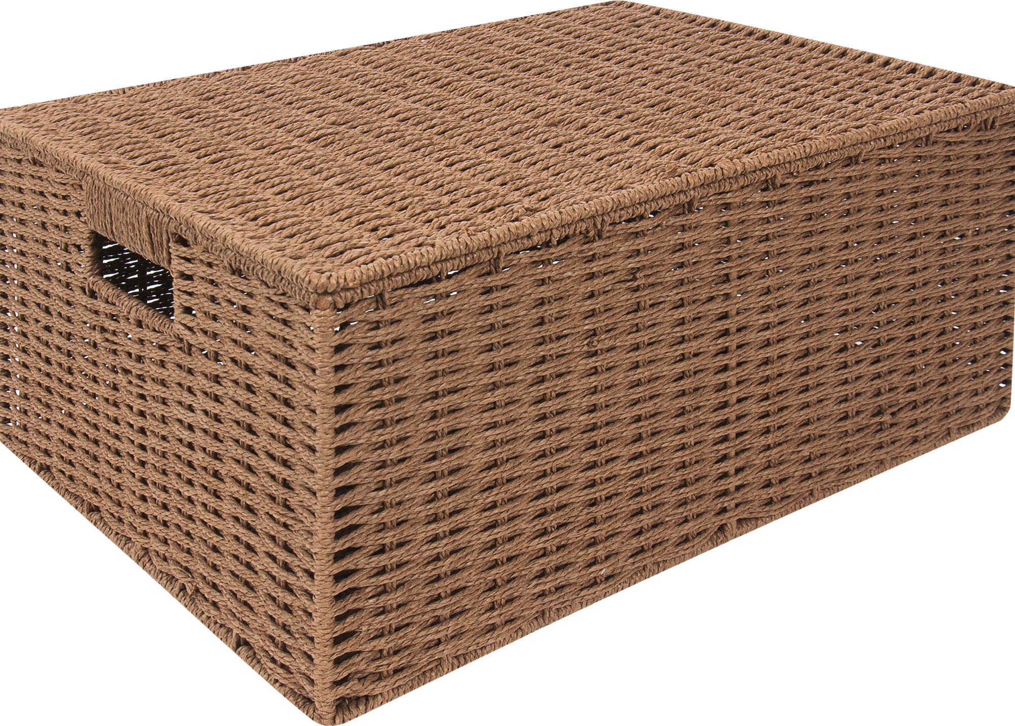 Изображение товара Корзина для хранения 45x21x33 см из бамбукового волокна с крышкой