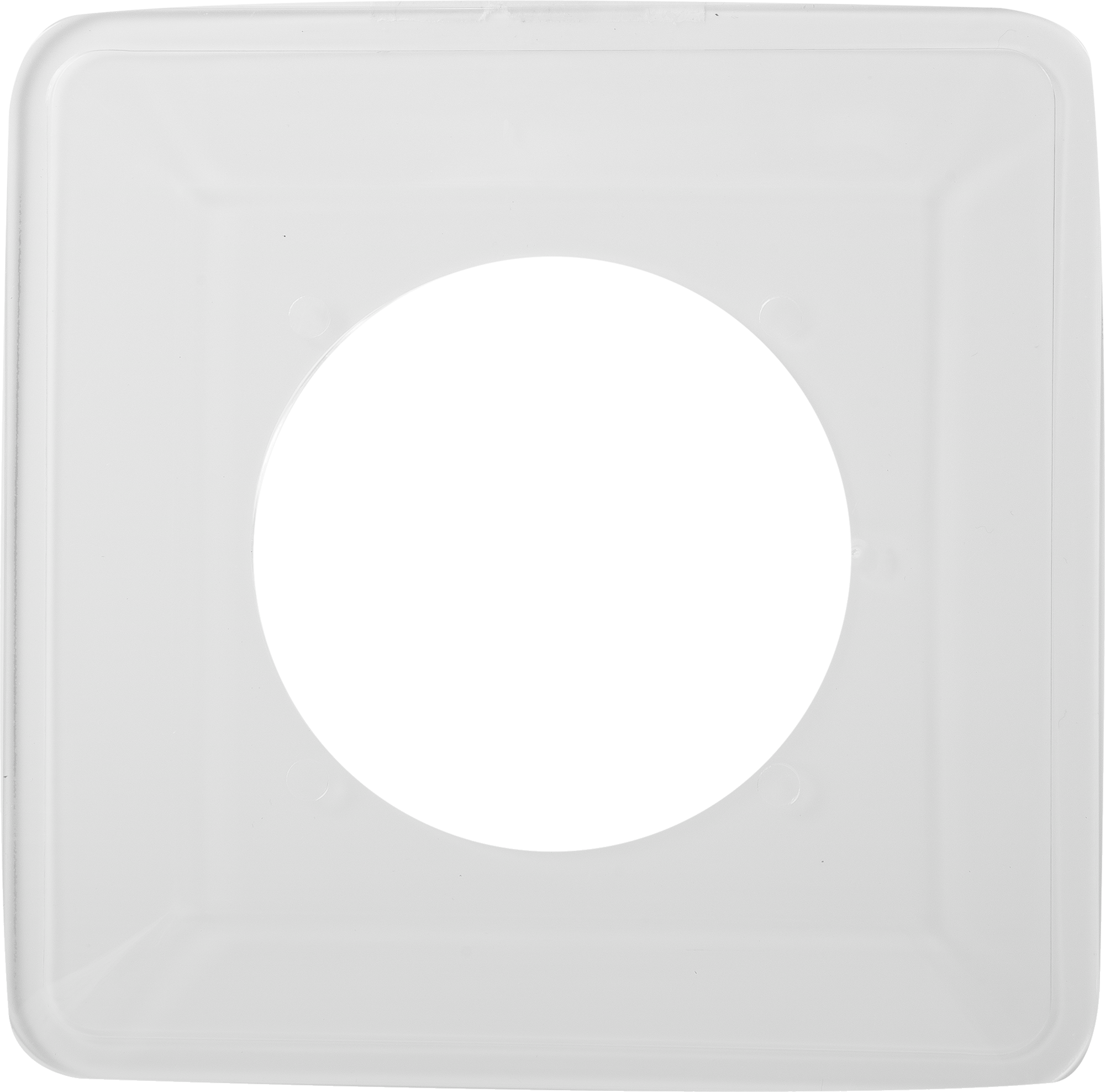 Накладка для розетки №1 1 пост цвет прозрачный