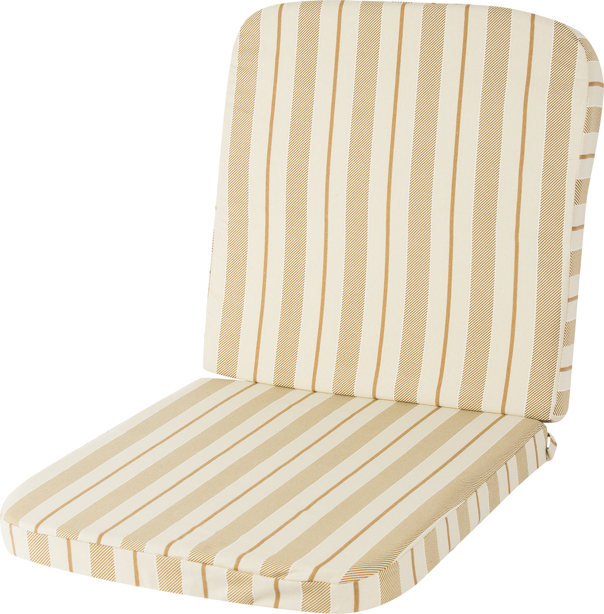 Изображение товара Подушка для стула Романс с съемным чехлом бежевые полоски 2 шт