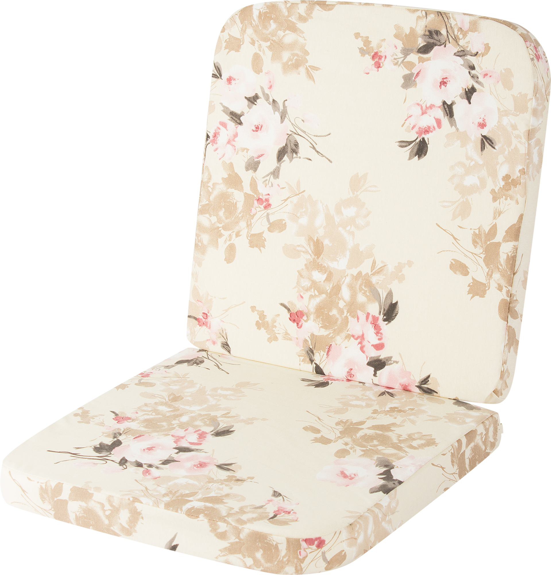 Изображение товара Подушка для кресла Романс с цветочным дизайном и съемным чехлом 47x47 см