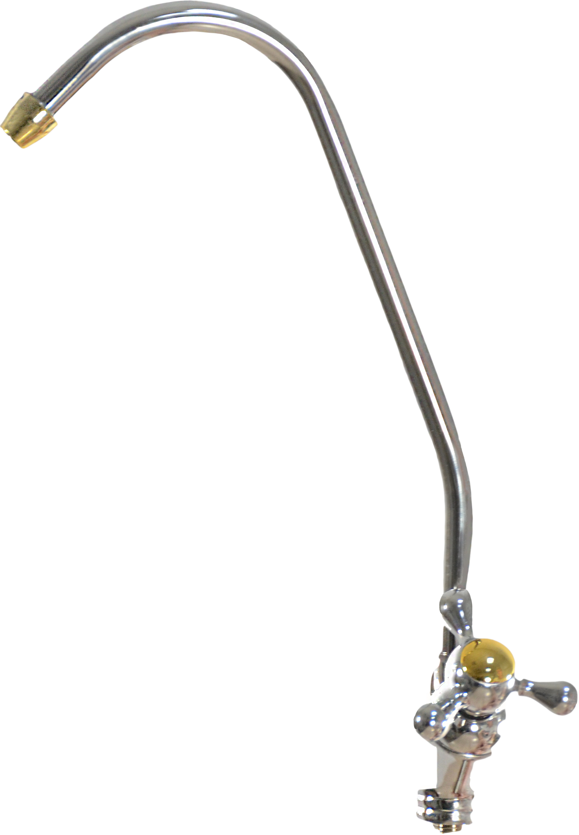 Изображение товара Кран для чистой воды MY-F-03 Gold из латуни для кухни с управлением вращением