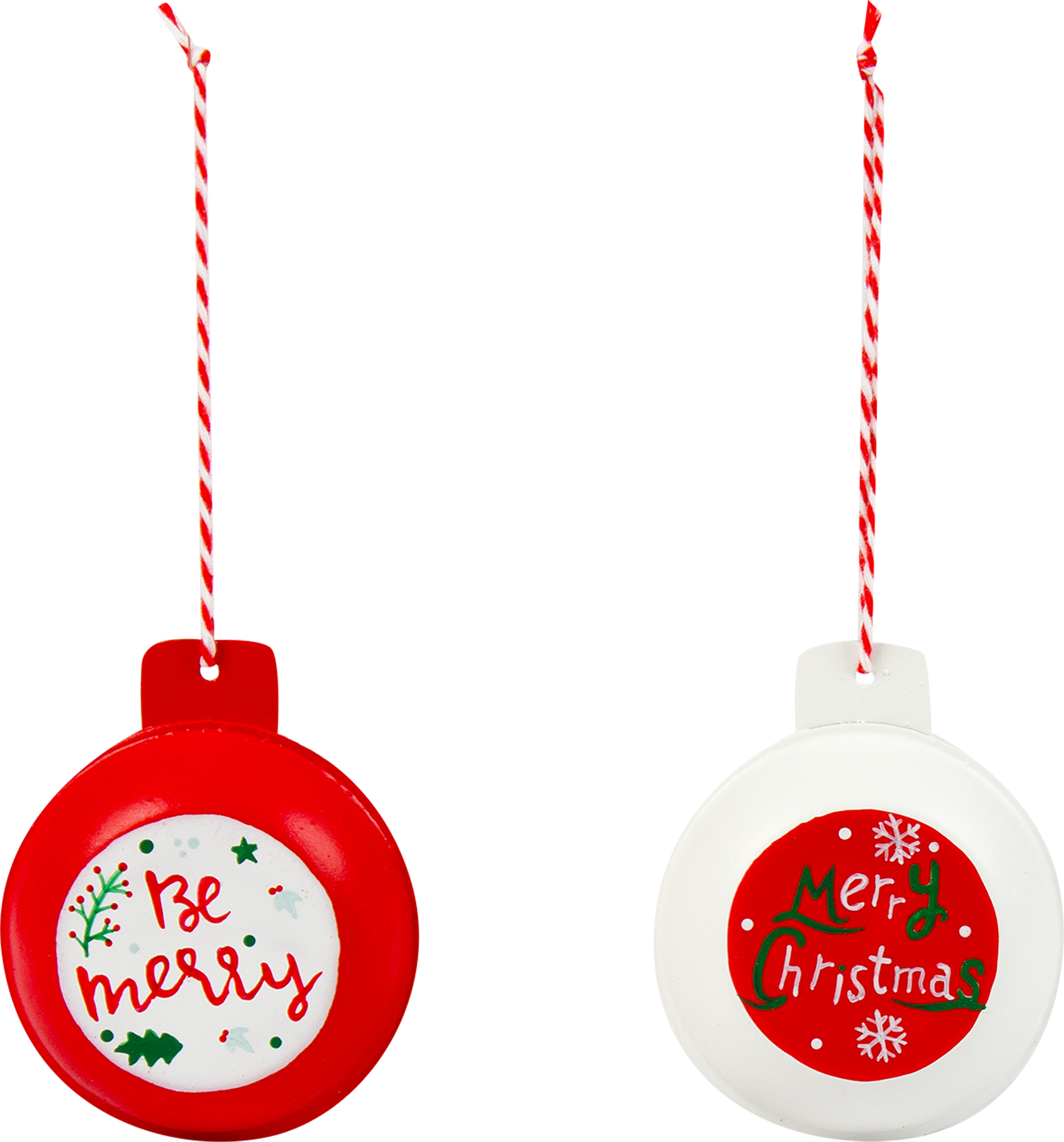 Изображение товара Набор ёлочных украшений, металл, 2 шт.