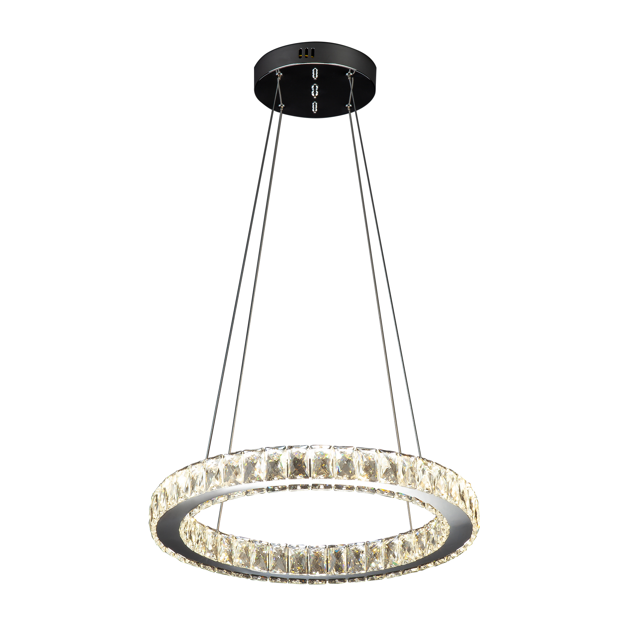 Изображение товара Люстра хрустальная подвесная Eurosvet Нортон 90023/1 с пультом и 1 лампой