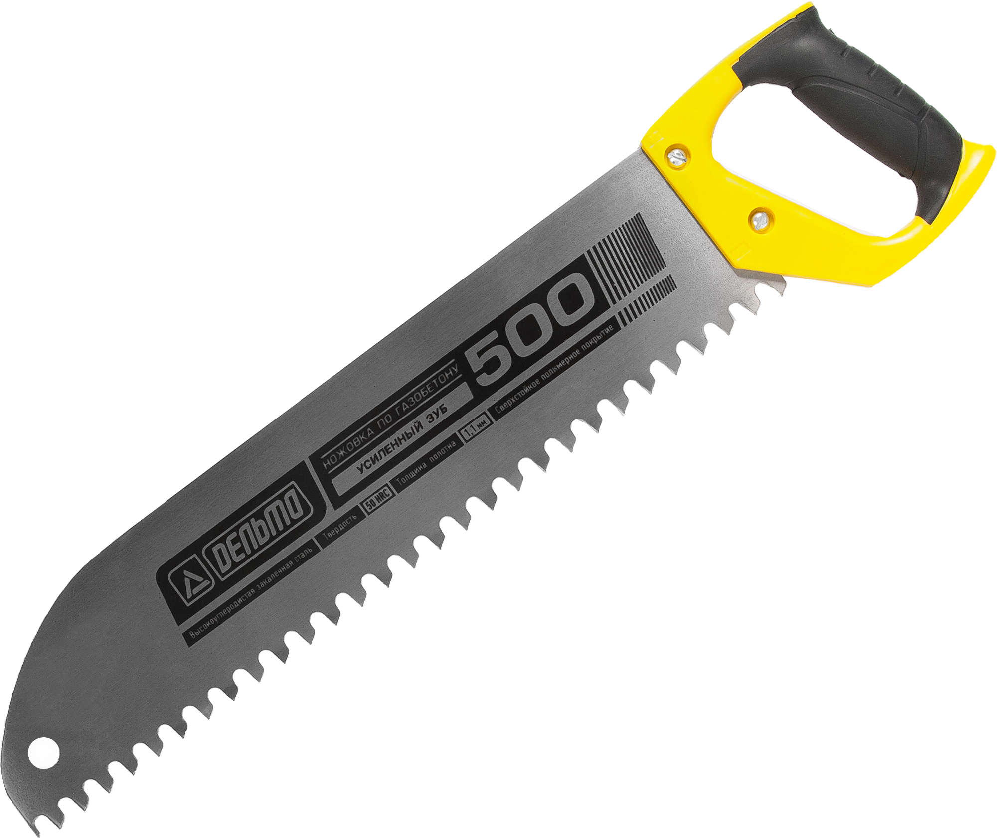 Изображение товара Ножовка по газобетону Дельта Премиум 500 мм для быстрого и точного реза