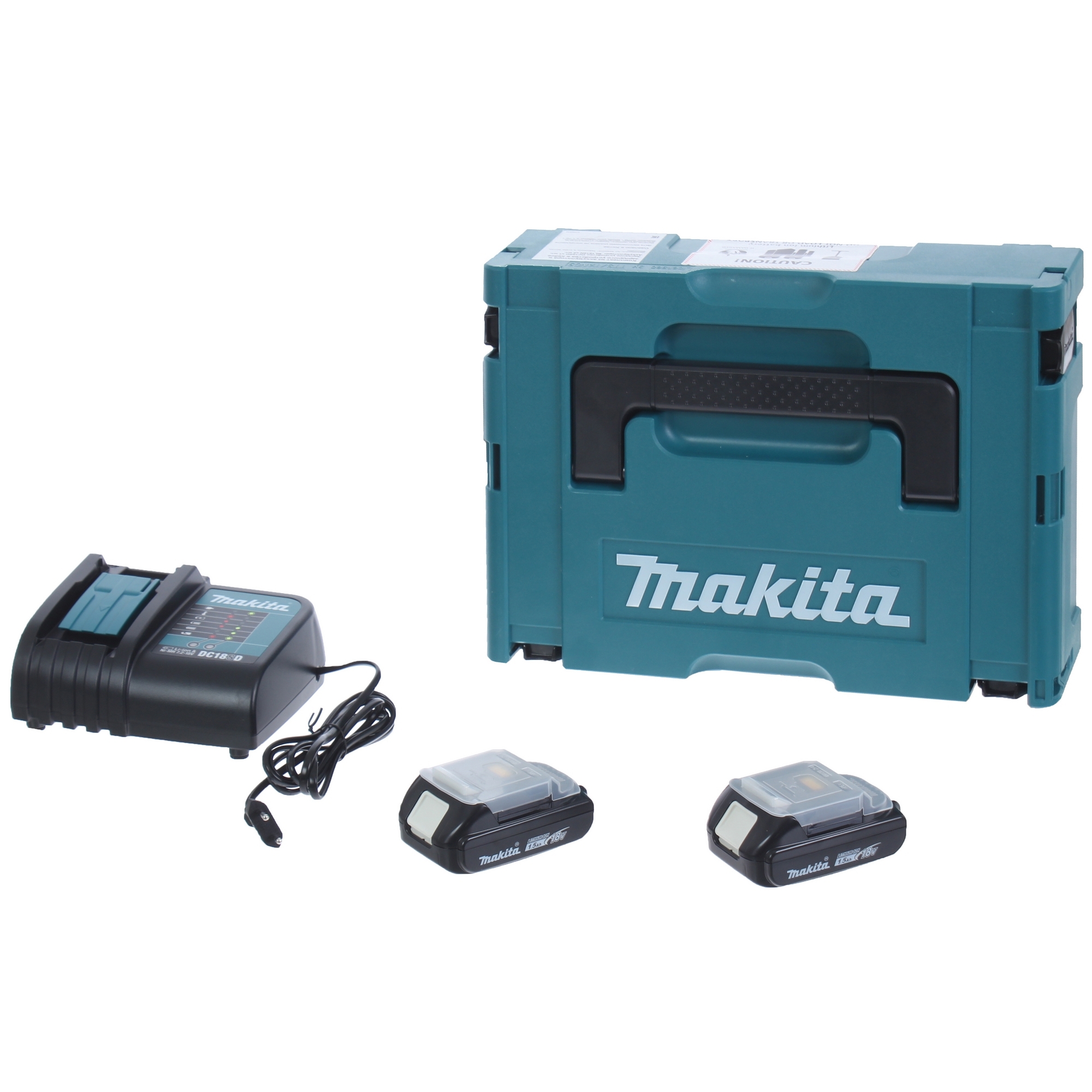 Набор 2 аккумулятора и зарядное устройство Makita 197143-8, 18 В Li-ion ...