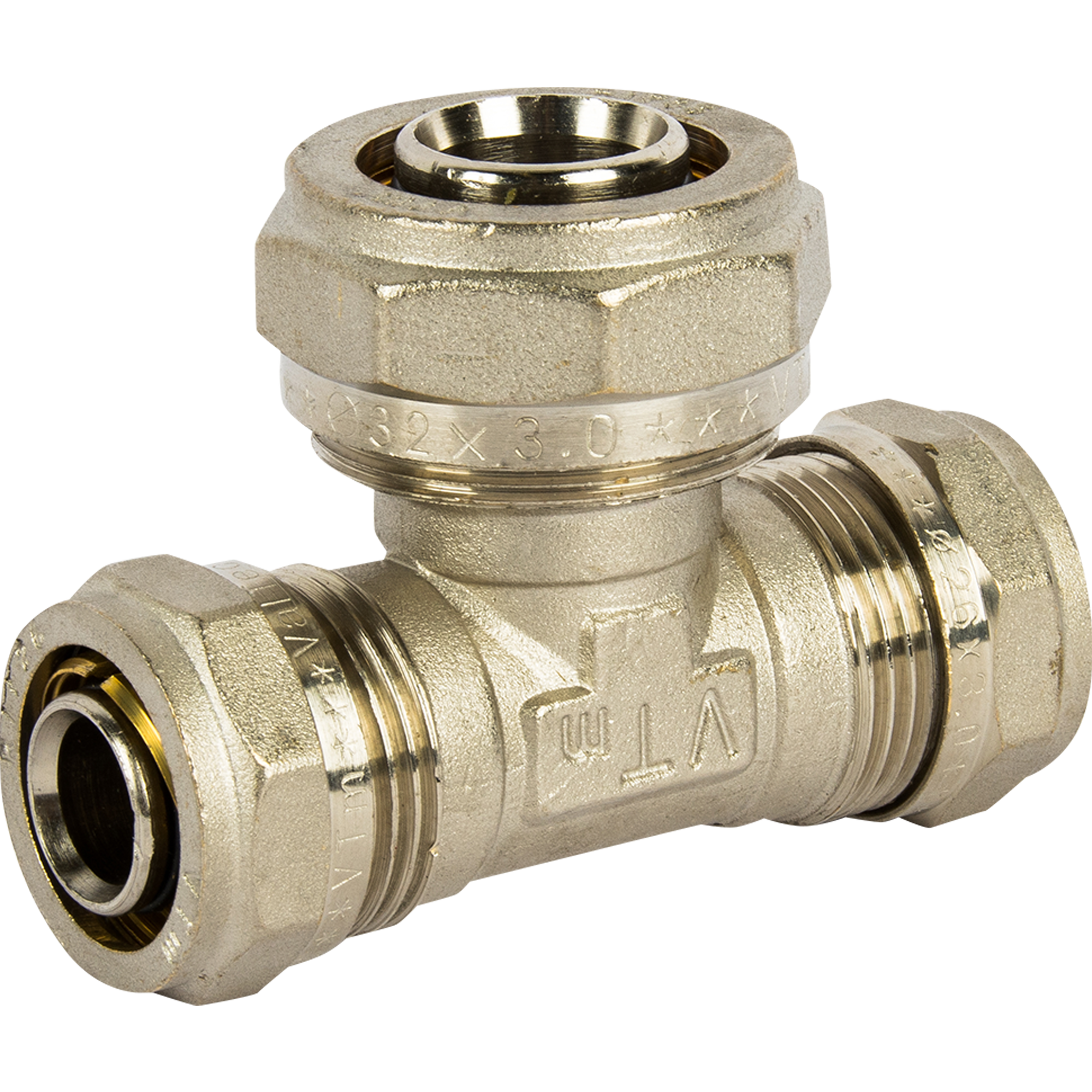 Изображение товара Тройник переходной Valtec 26x32x26 мм из латуни для труб