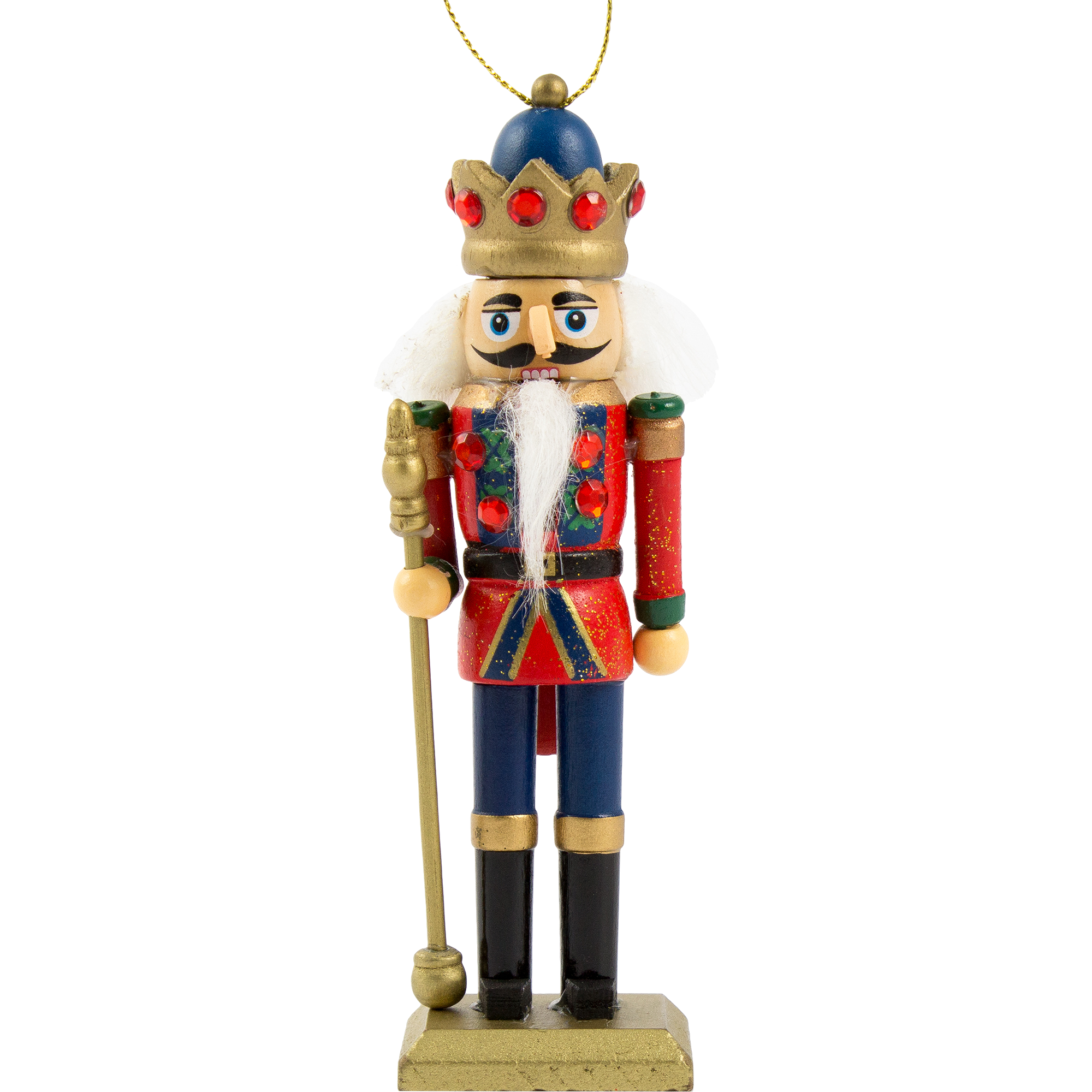 Изображение товара Фигура Щелкунчик 2 Новогодний сувенир из дерева, 15 см красивый яркий дизайн