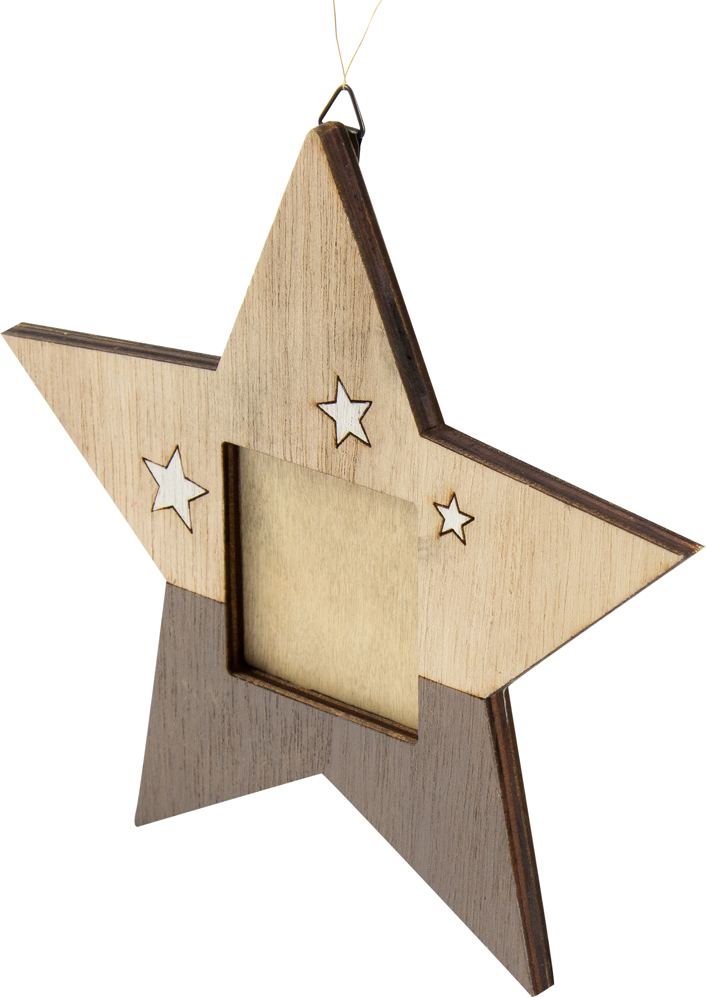 Изображение товара Украшение декоративное «Рамка звёздная», дерево