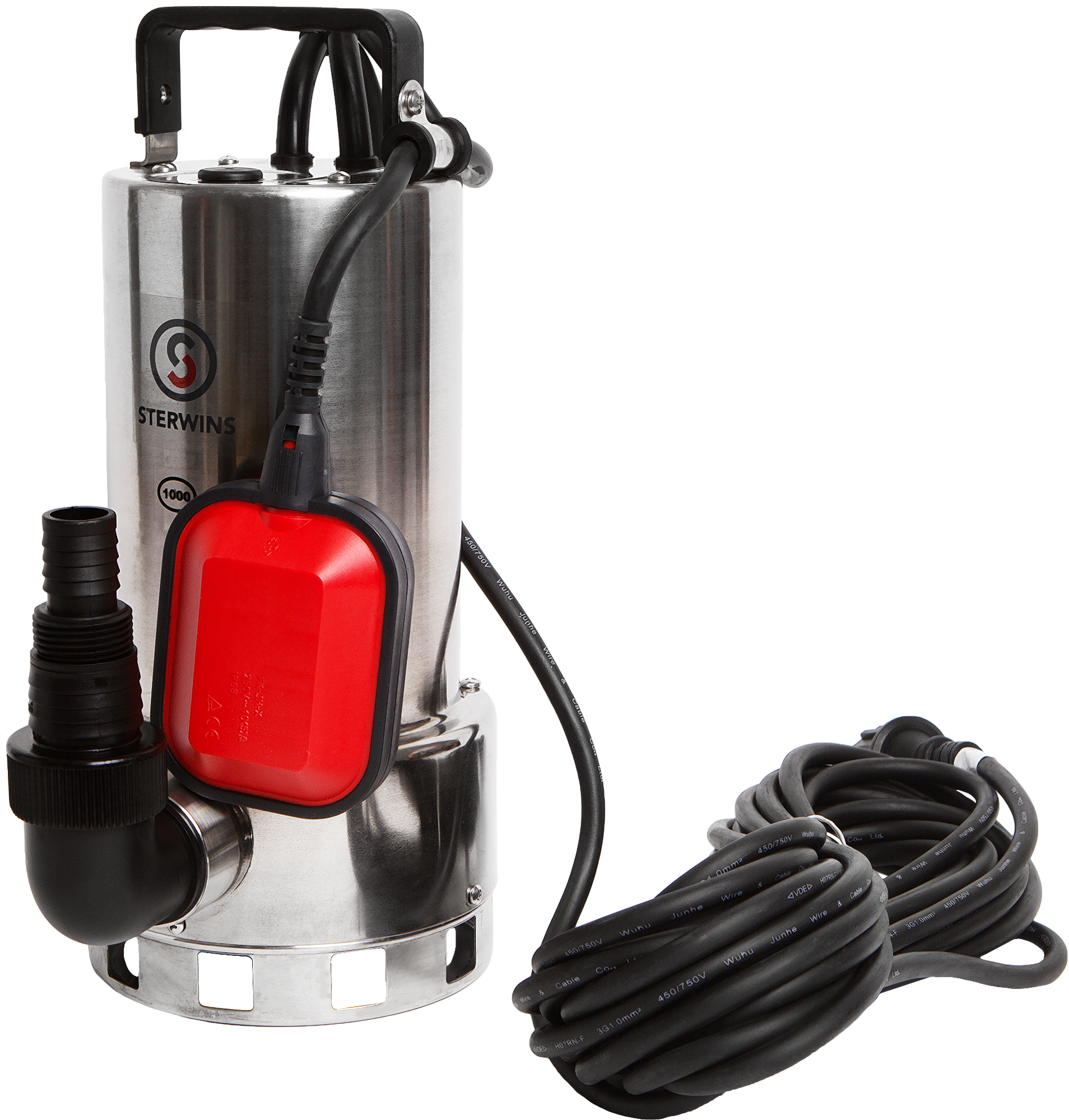Изображение товара Sterwins Inox DW-3 — погружной насос для грязной воды, 18 000 л/ч, 1000 Вт