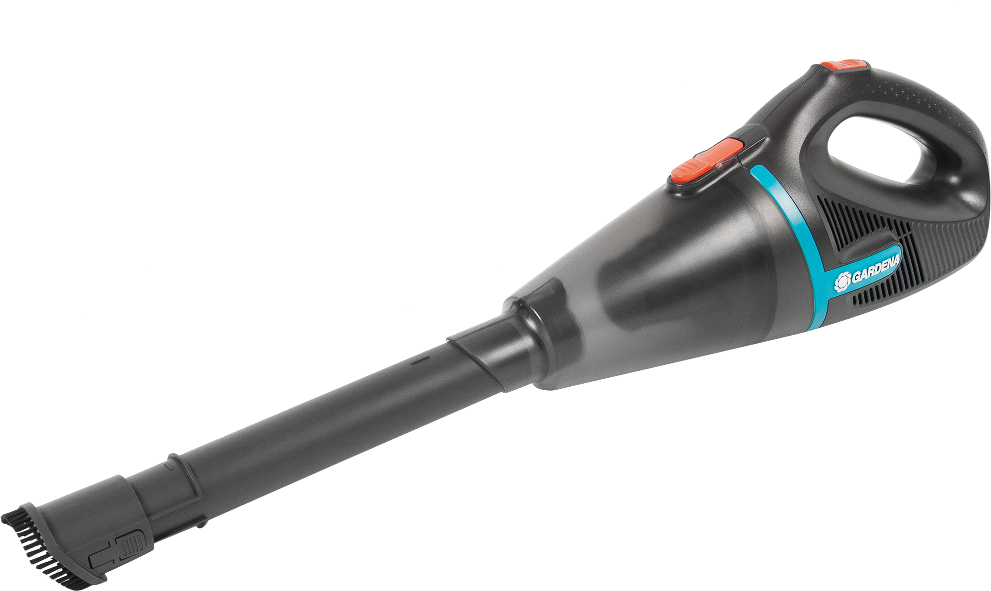 Изображение товара Аккумуляторный пылесос Gardena Easyclean Li 18 В с набором насадок и креплением на стену