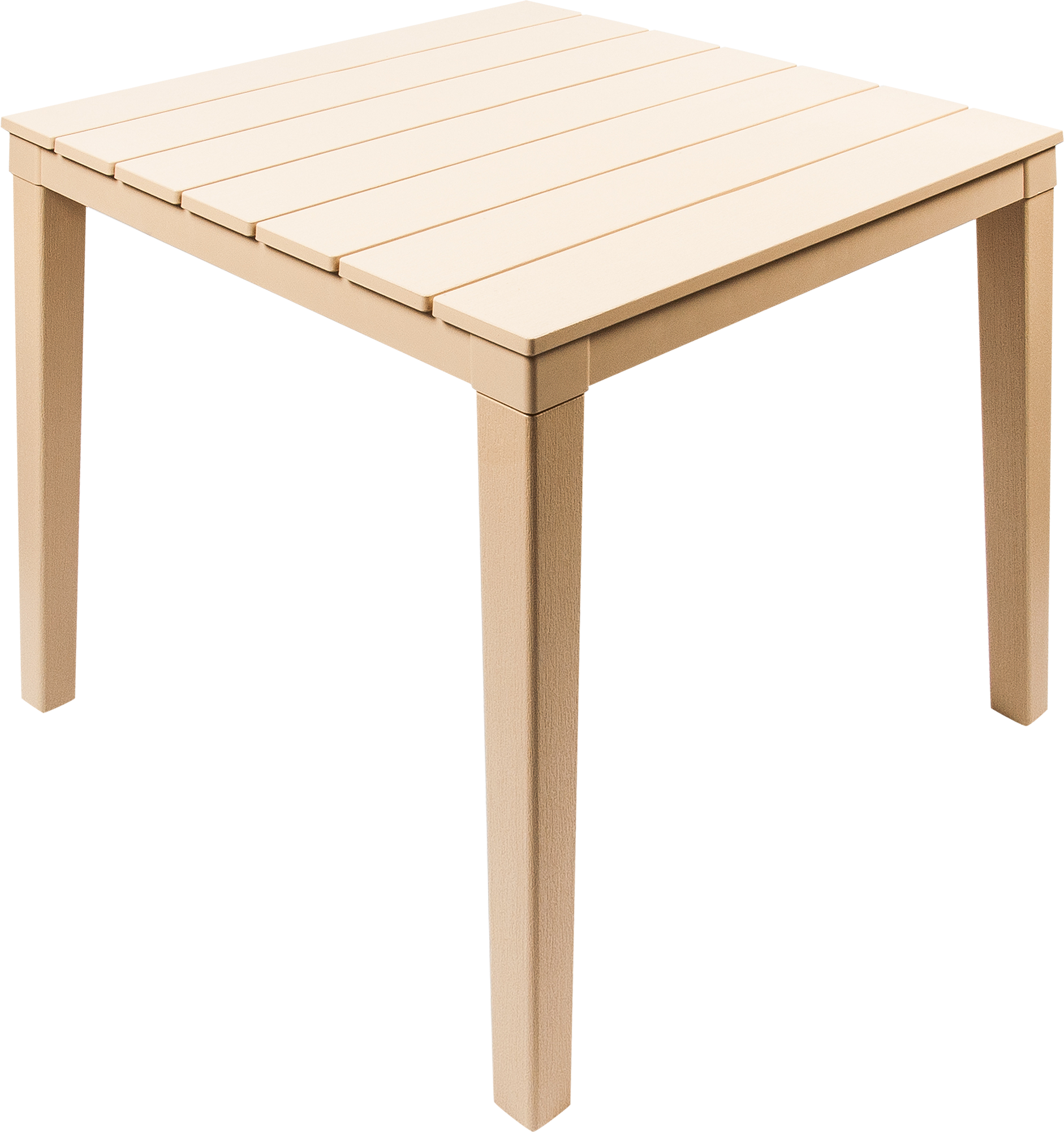 Изображение товара Садовый квадратный стол Прованс 83х83 см бежевый для 4 человек