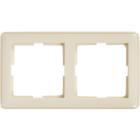 Изображение товара Рамка для розеток и выключателей Systeme Electric W59 2 поста слоновая кость