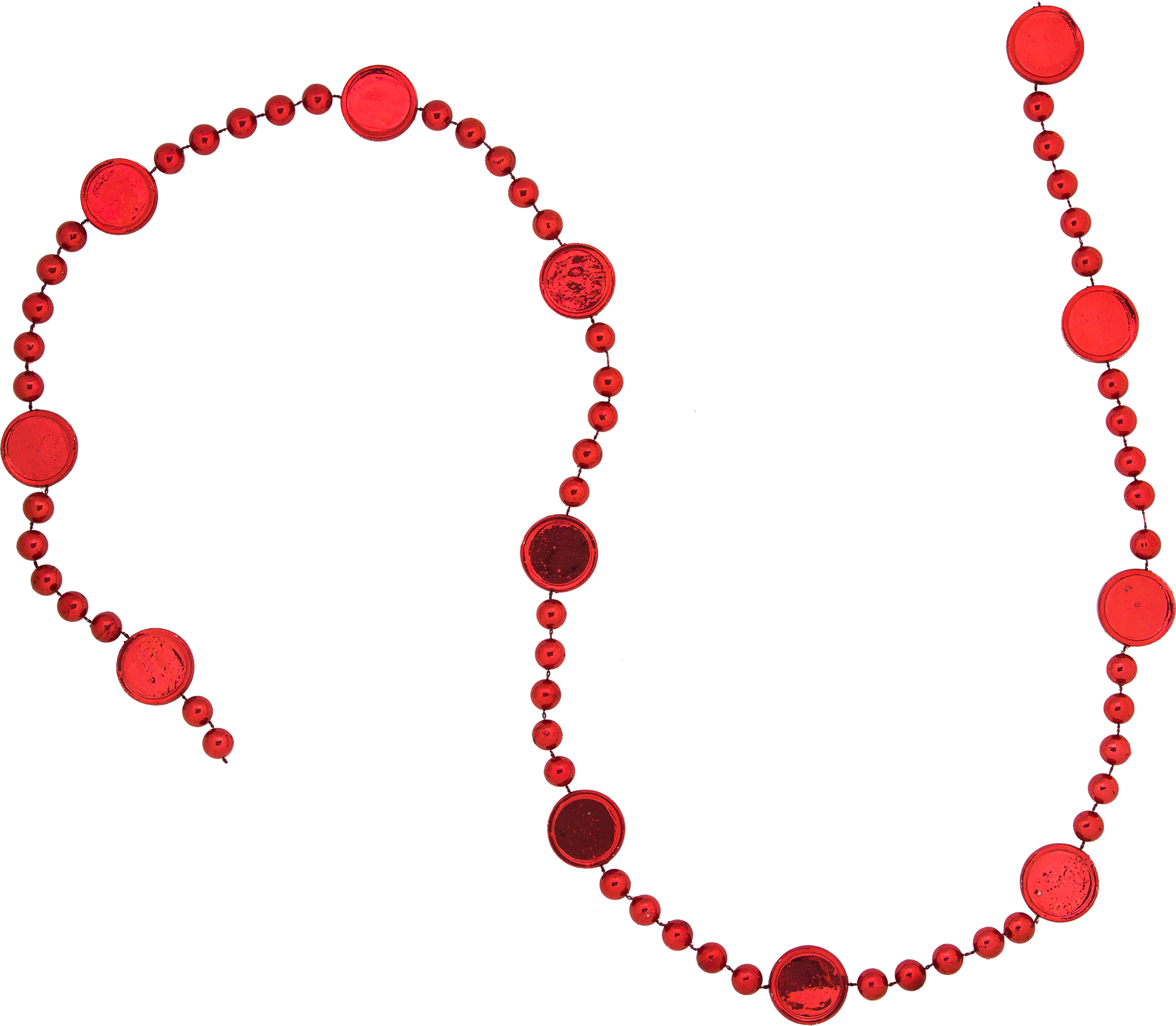 Изображение товара Гирлянда пластиковая 180 см цвет красный