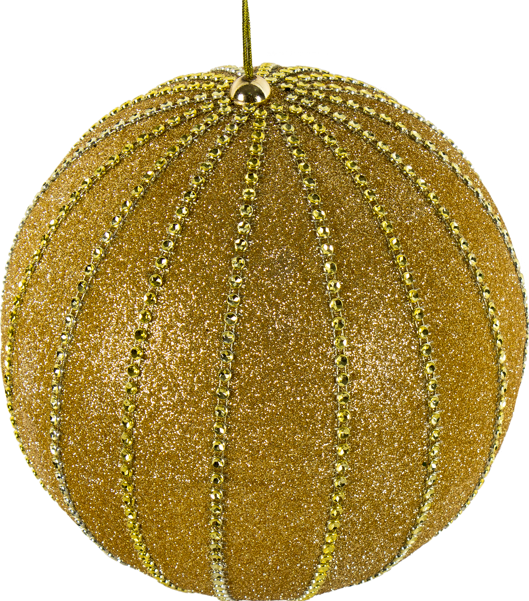 Изображение товара Шар ёлочный, 20 см, пластик, цвет золотистый
