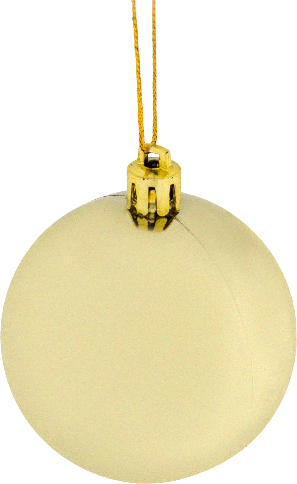 Изображение товара Ёлочный шар Christmas 15 см пластиковый золотой праздничное украшение