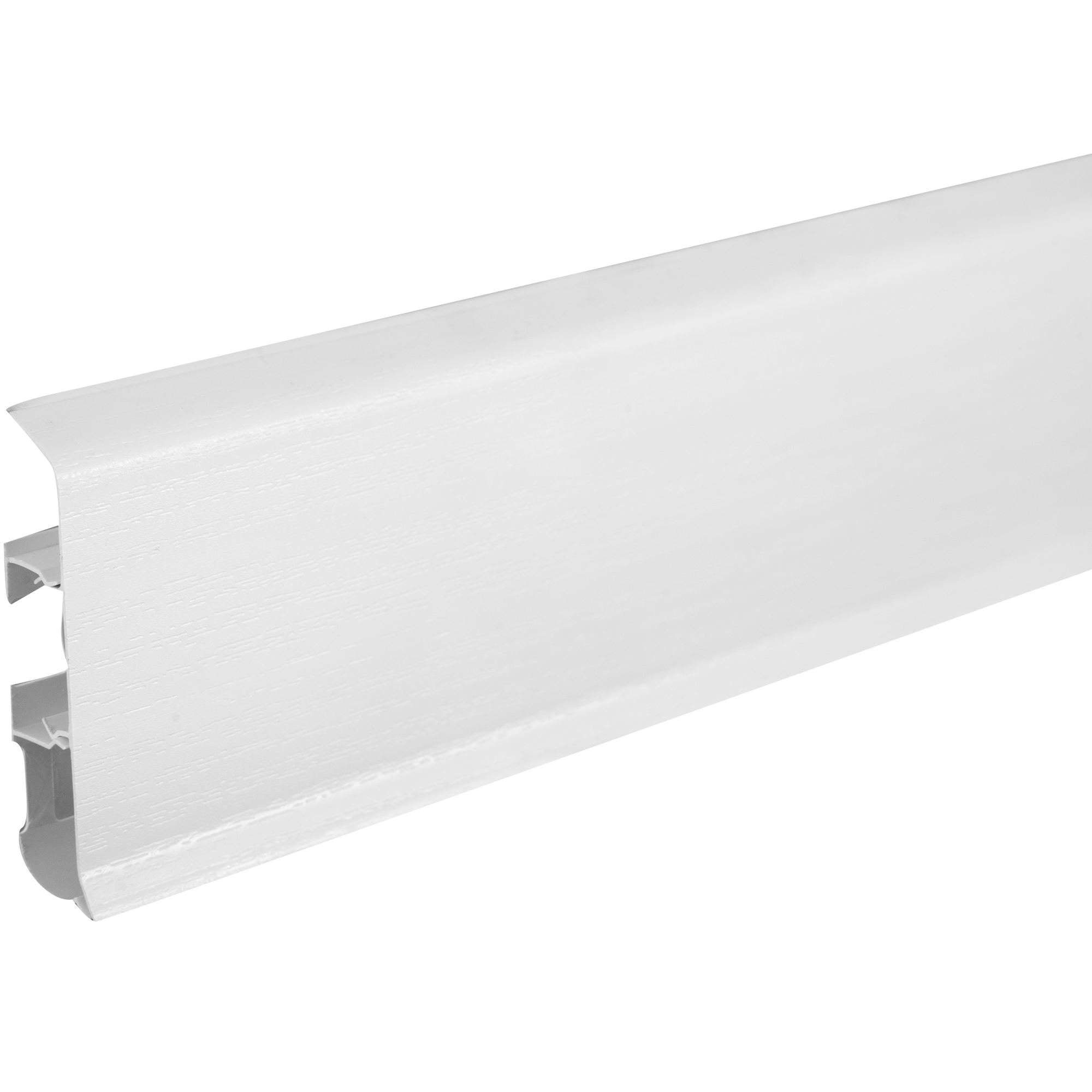 Плинтус напольный «Белый» 8 см 2.2 м