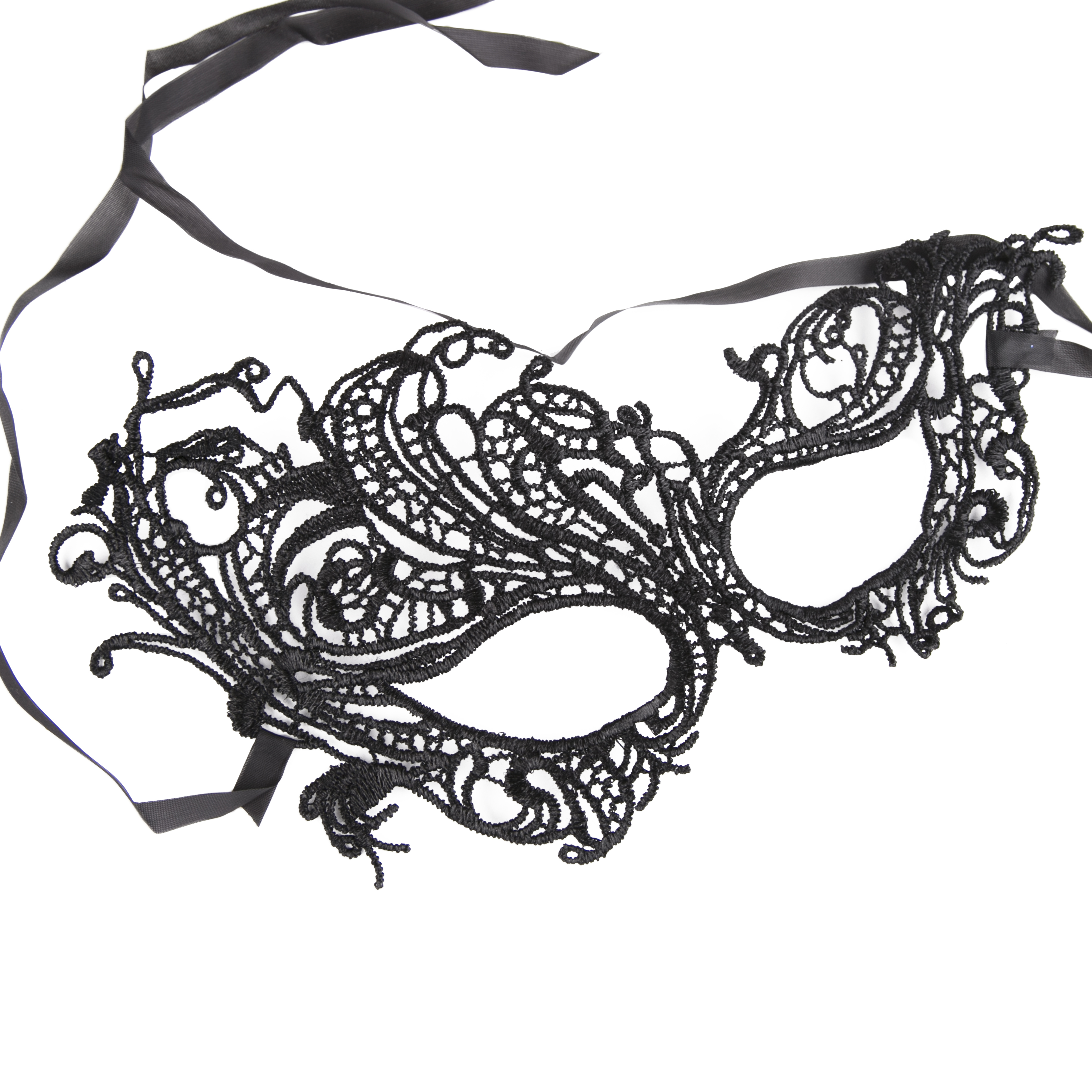 Изображение товара Маска маскарадная Леди ажурная черная для взрослых