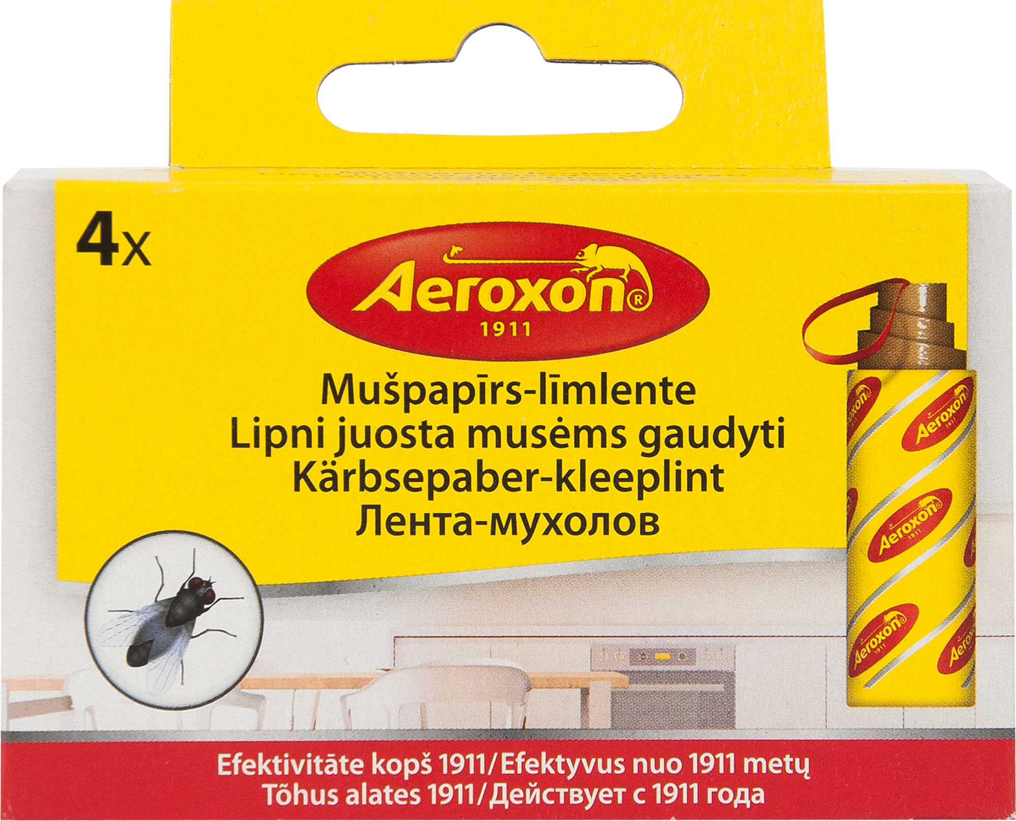 Изображение товара Липкая лента от мух Aeroxon, 4 шт.
