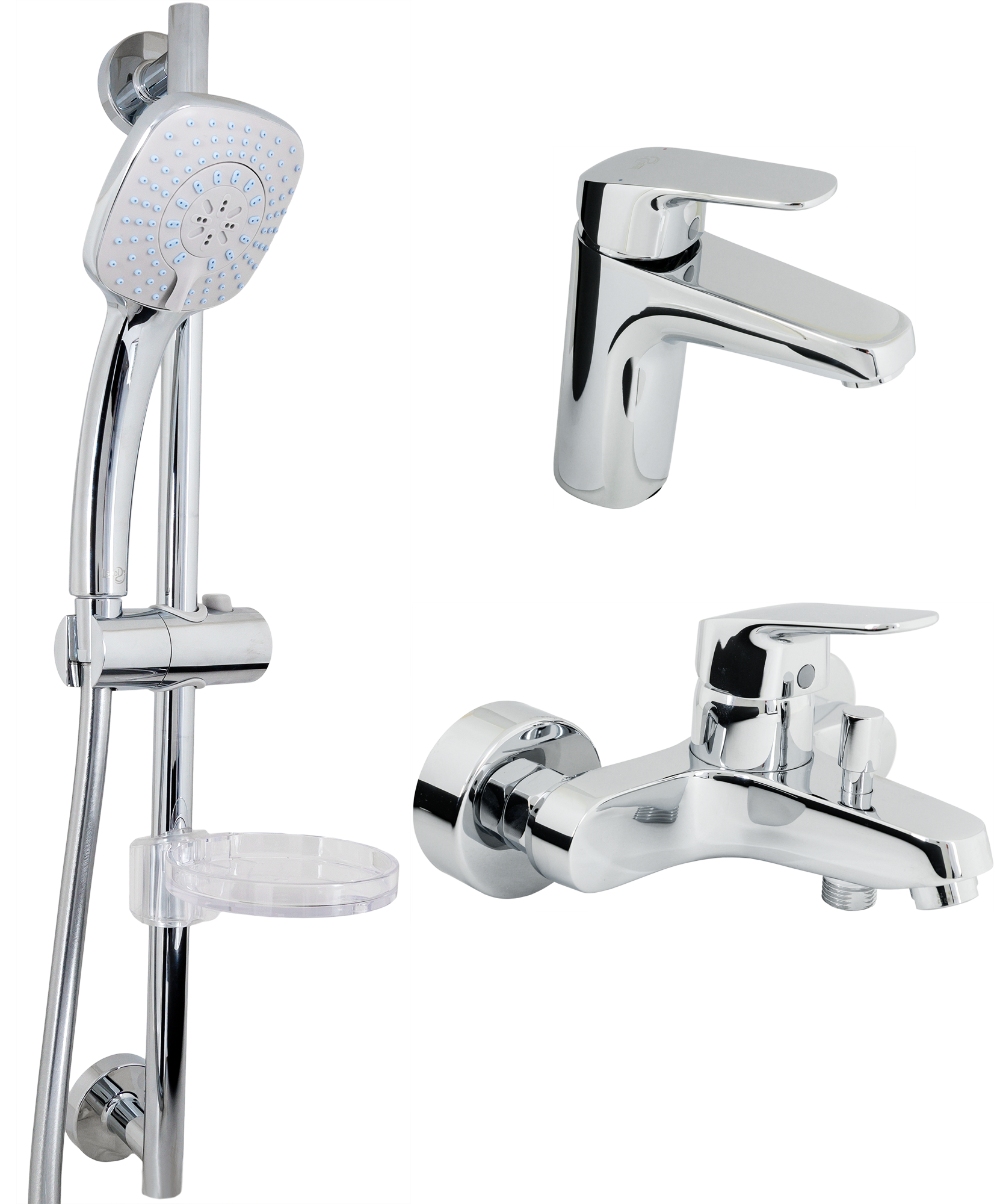 Изображение товара Комплект для душа 3 в 1 Ideal Standard «Ceraflex» 3 режима цвет хром