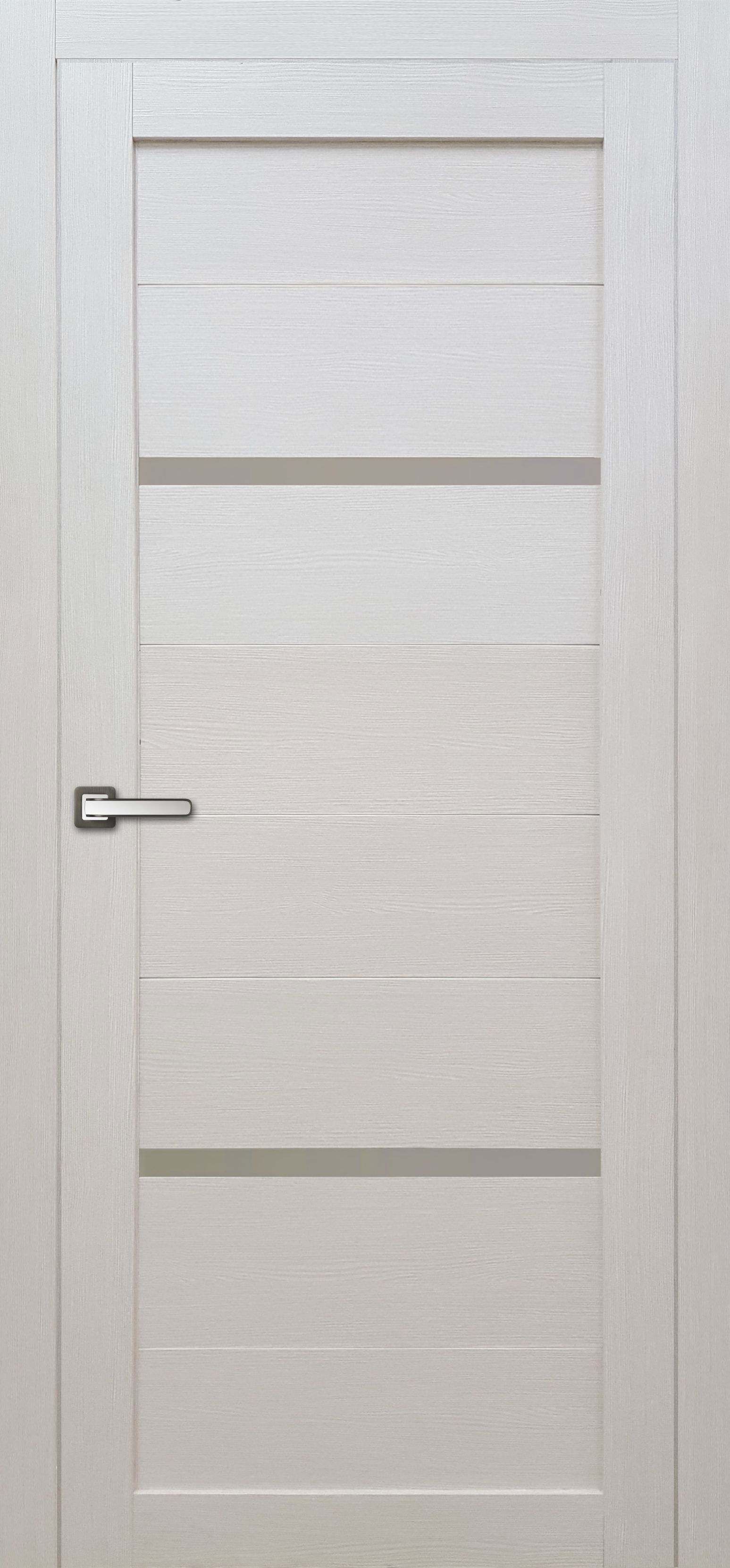 Изображение товара Дверь межкомнатная остеклённая Бэлла 60x200 см ламинация цвет кремовый с фурнитурой