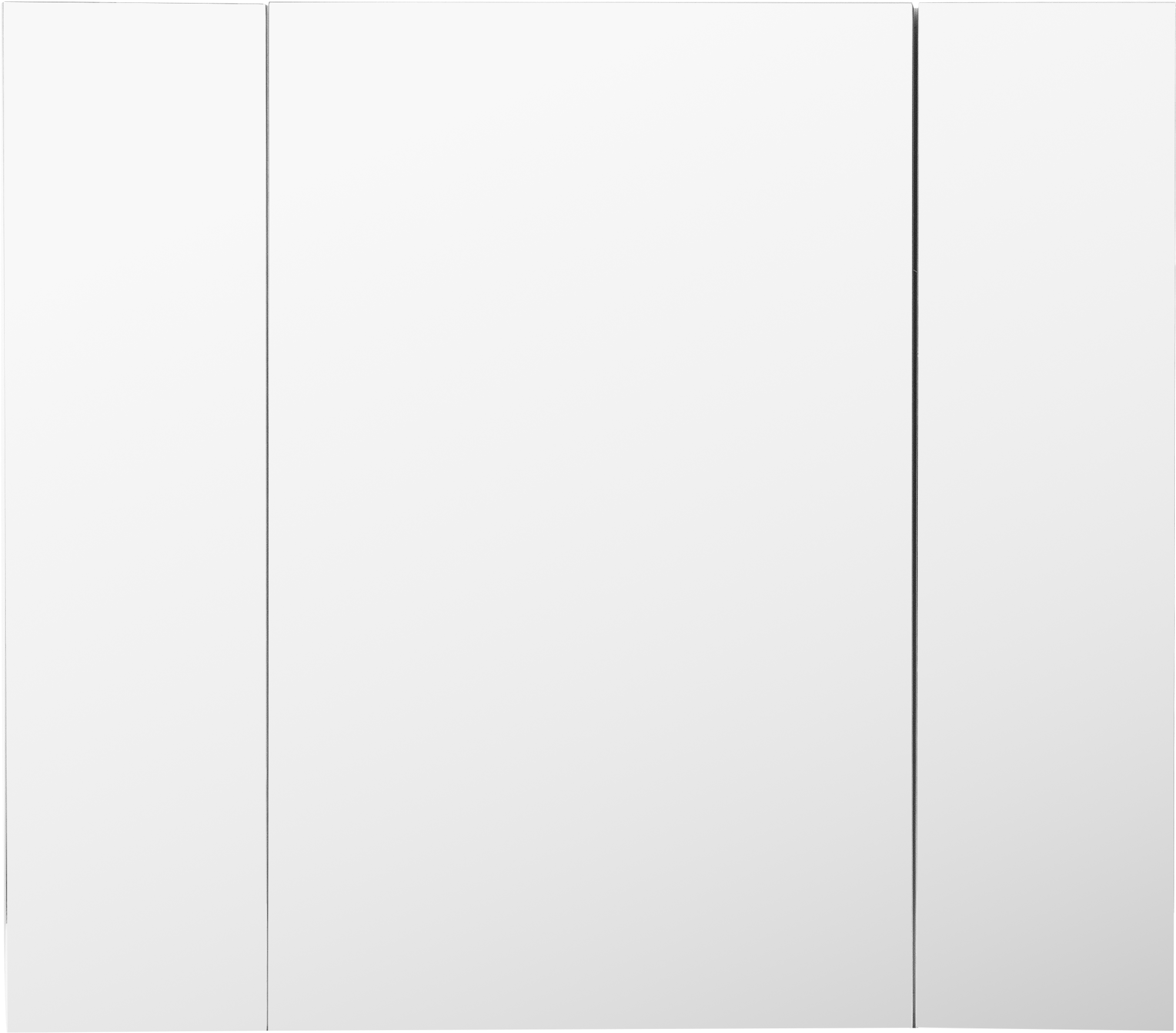 Изображение товара Зеркальный шкаф для ванной комнаты "Форте" 90 см белый с 6 полками и зеркалом