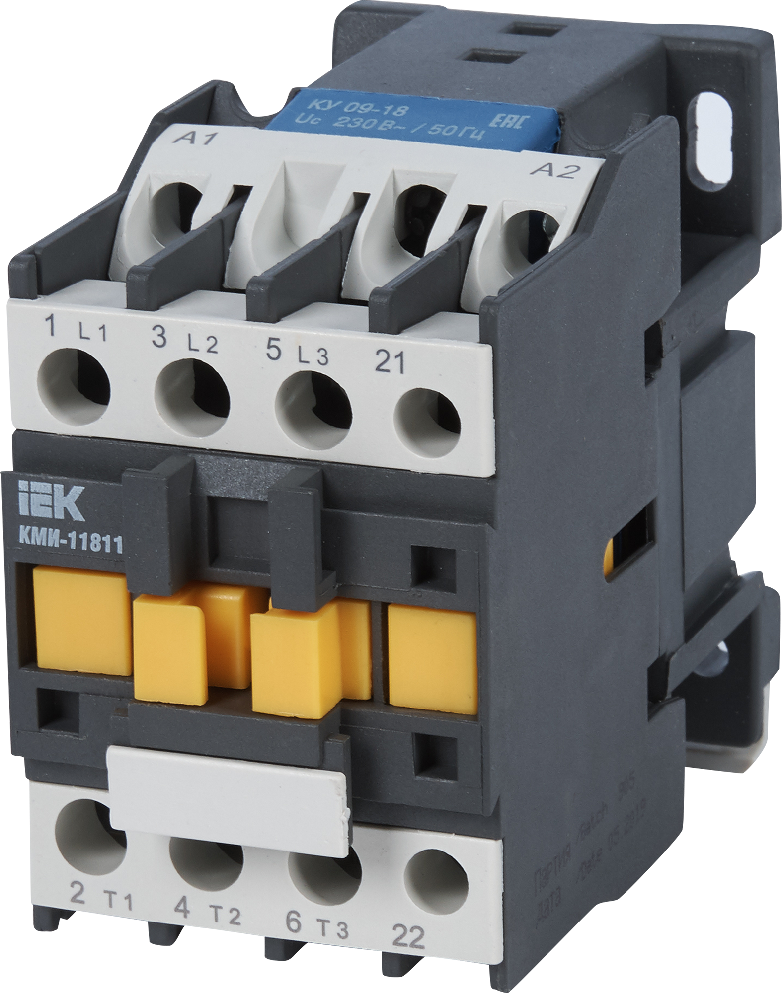 Изображение товара Контактор IEK КМИ-11811, 18 А, 230 В