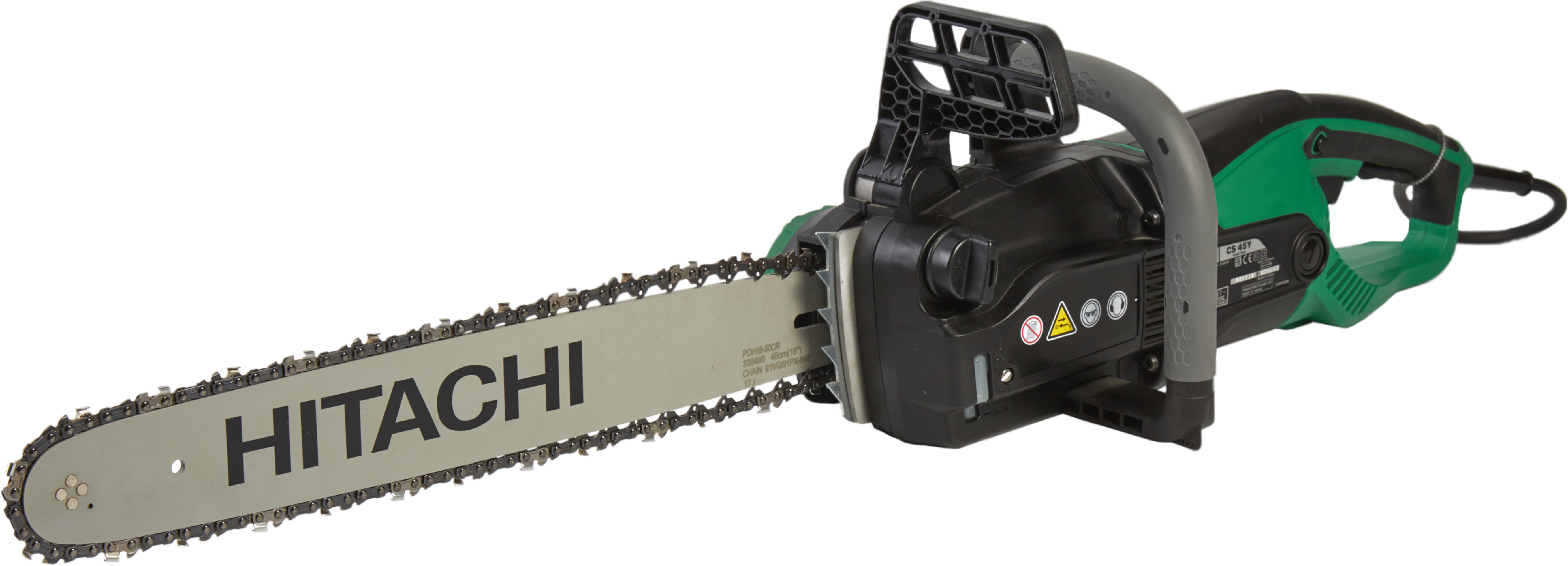 Изображение товара Электрическая цепная пила Hitachi CS45Y с мощностью 2000 Вт и шиной 35 см