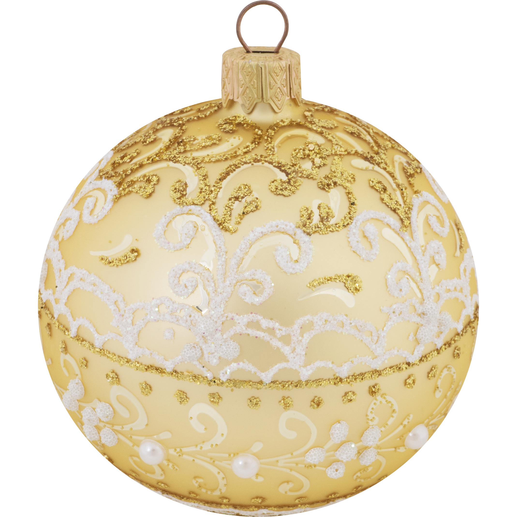 Изображение товара Шар ёлочный «Золотой узор», 8 см