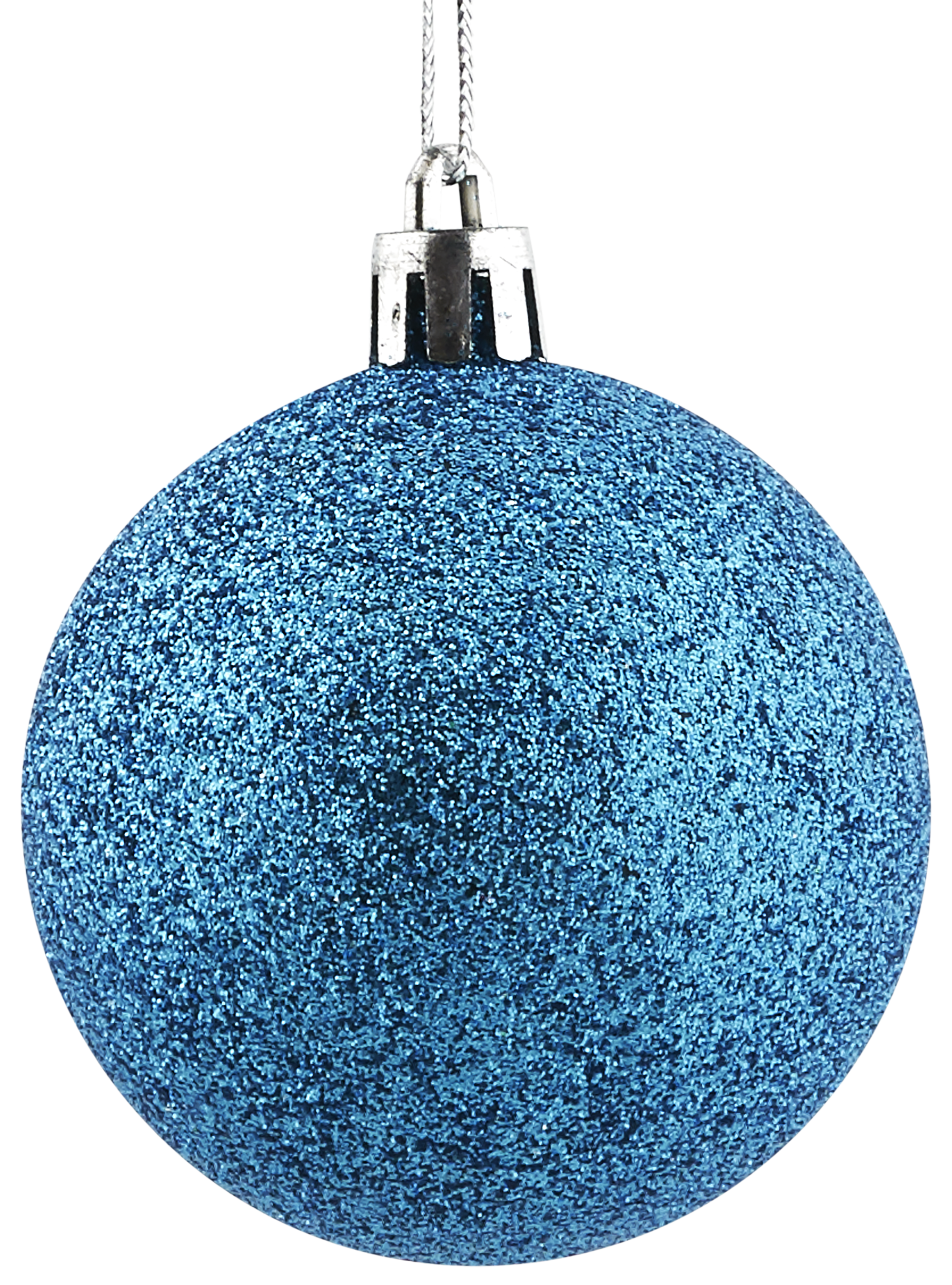 Изображение товара Набор ёлочных шаров 6 см цвет голубой, 4 шт.