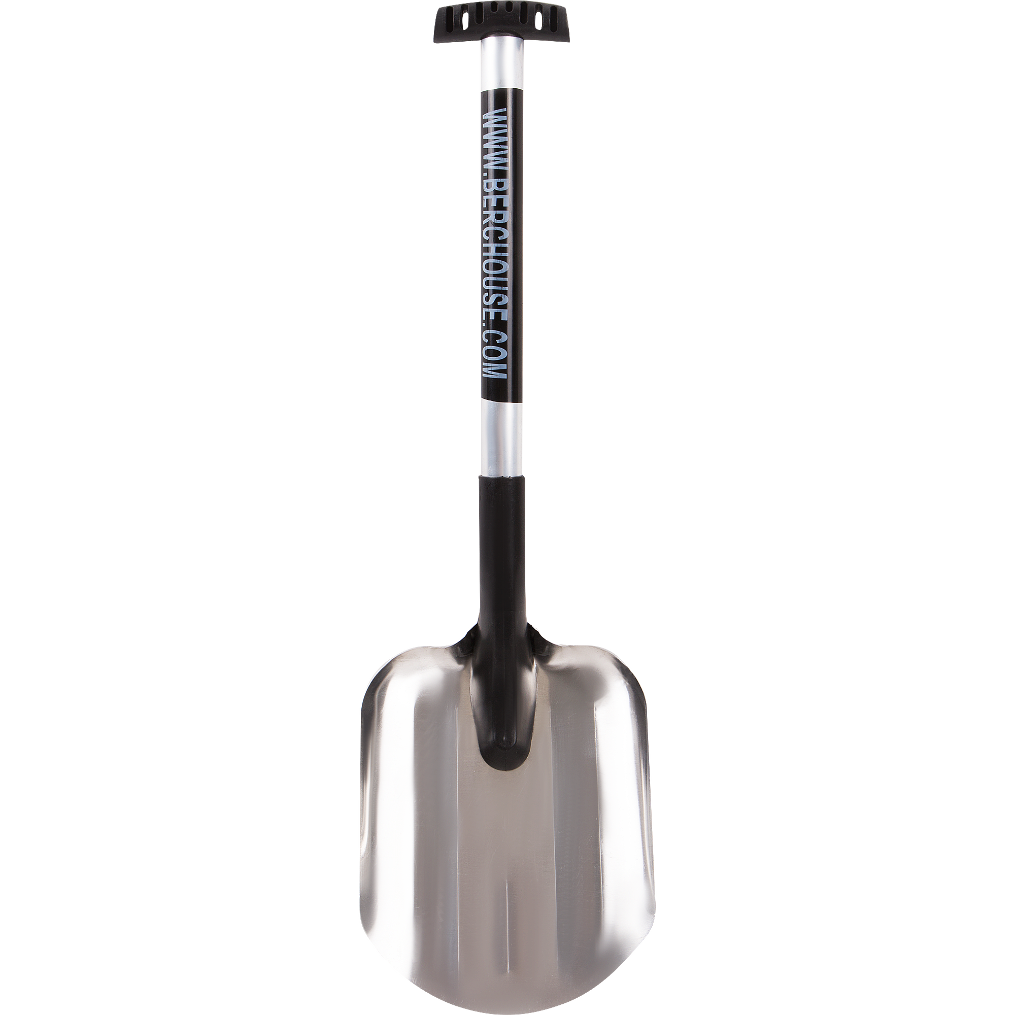 Изображение товара Лопата автомобильная для уборки снега 20x70 см алюминий с черенком