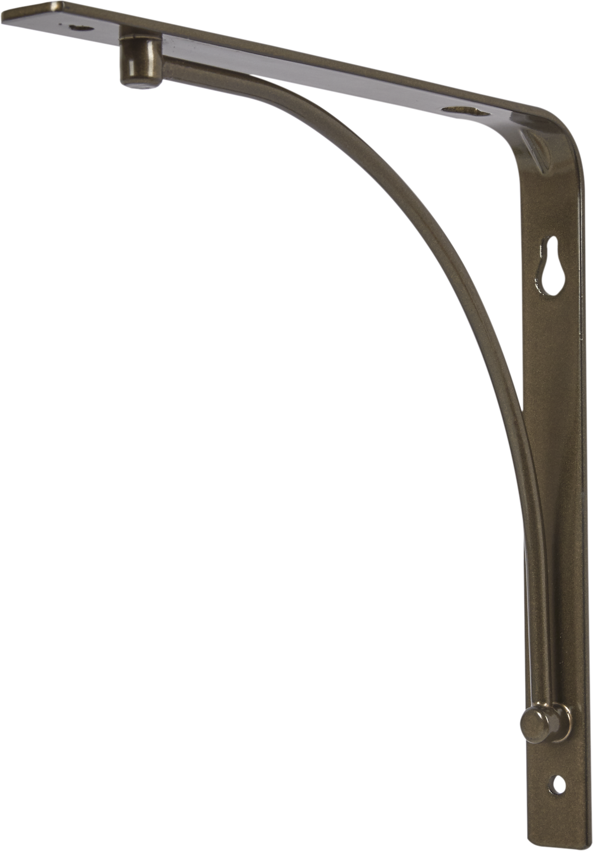 Изображение товара Кронштейн для полки Larvij Arch 20x20 см металл бронза нагрузка до 20 кг