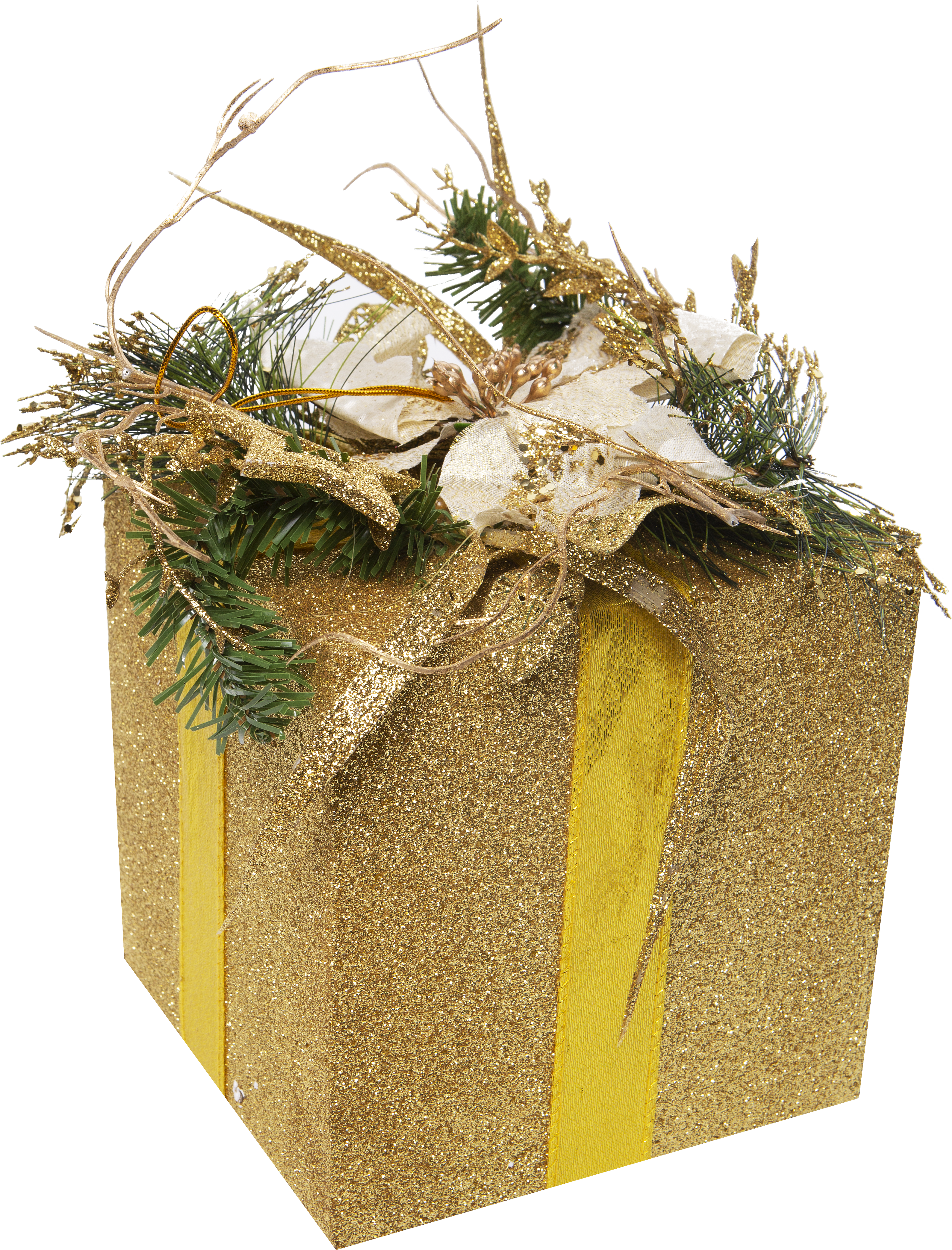 Изображение товара Ёлочное украшение «Подарок» 22 см, цвет золотой